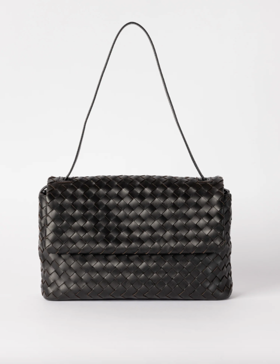 Kenzie Black Woven Classic Leather