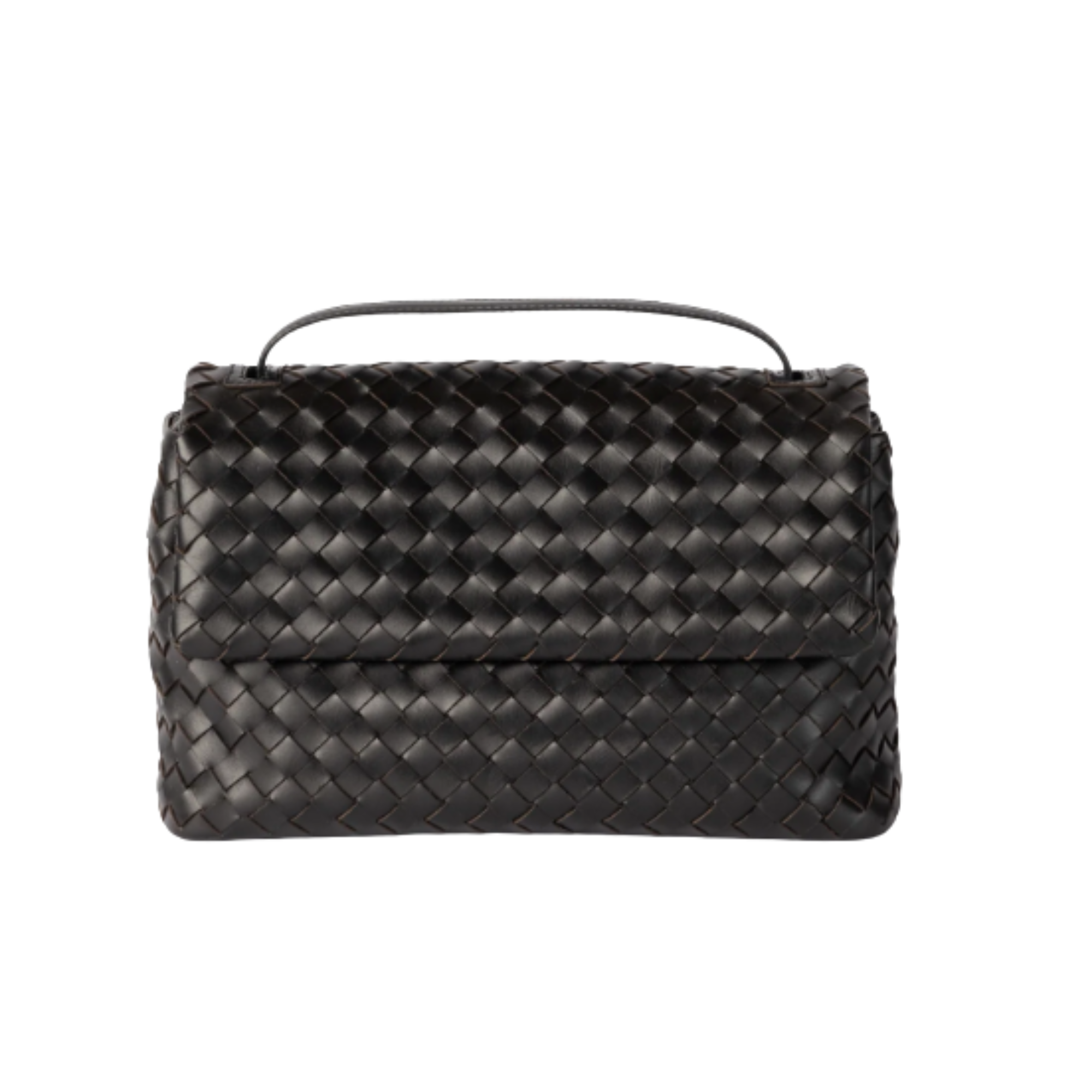 Kenzie Black Woven Classic Leather