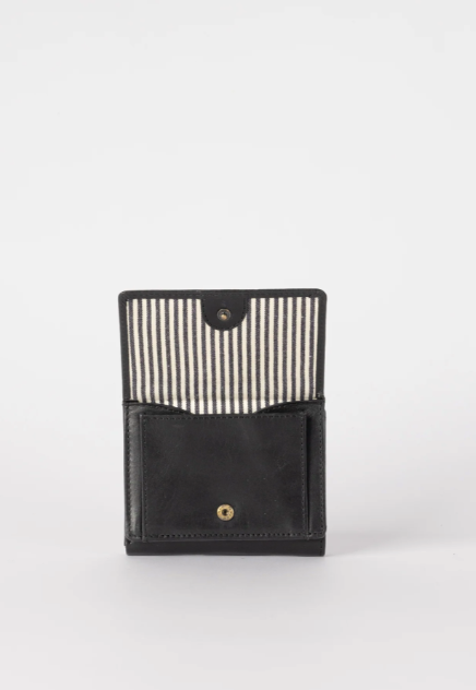 Ollie Wallet Black Classic Leather