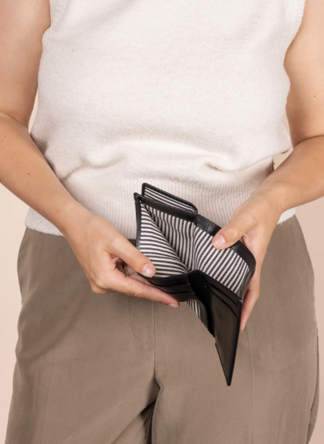 Ollie Wallet Black Classic Leather