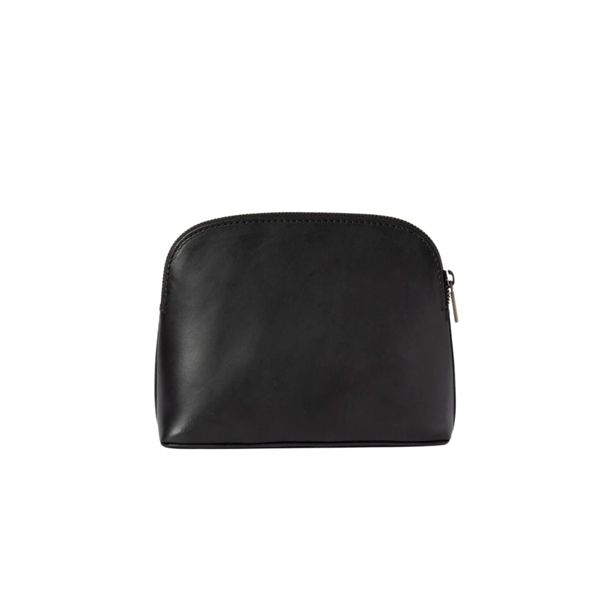 Cosmetics Bag Black Leather
