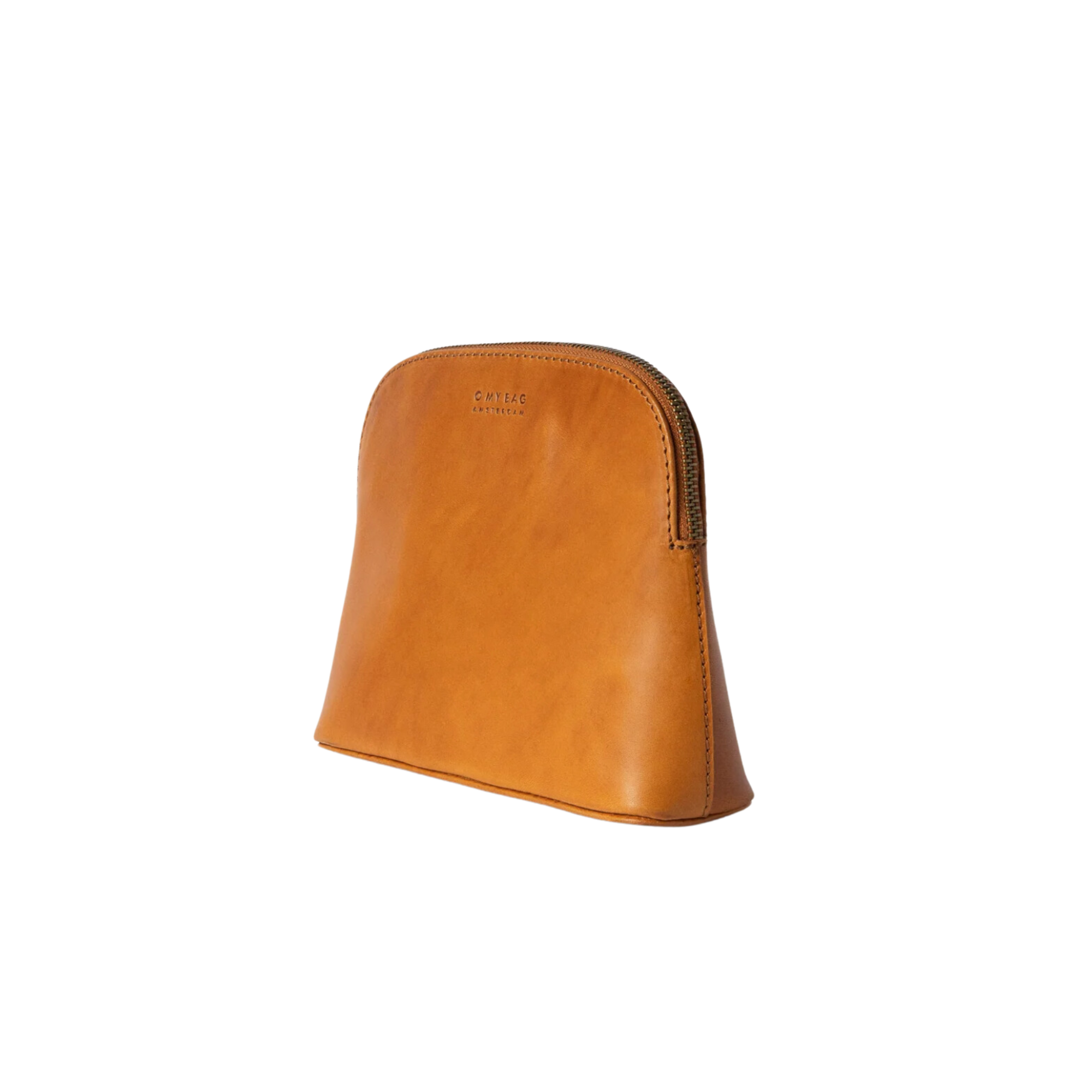 Cosmetics Bag Cognac Leather