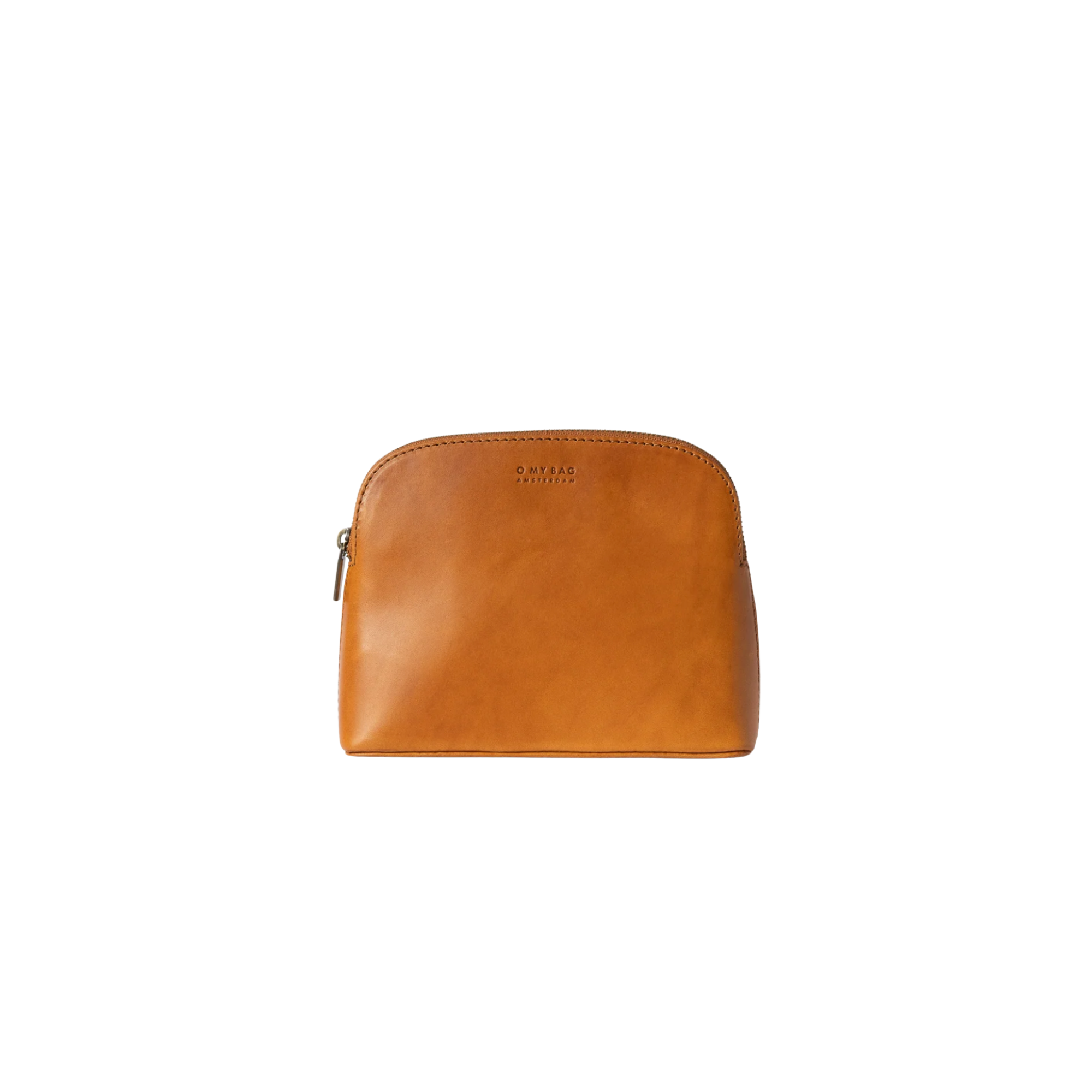 Cosmetics Bag Cognac Leather