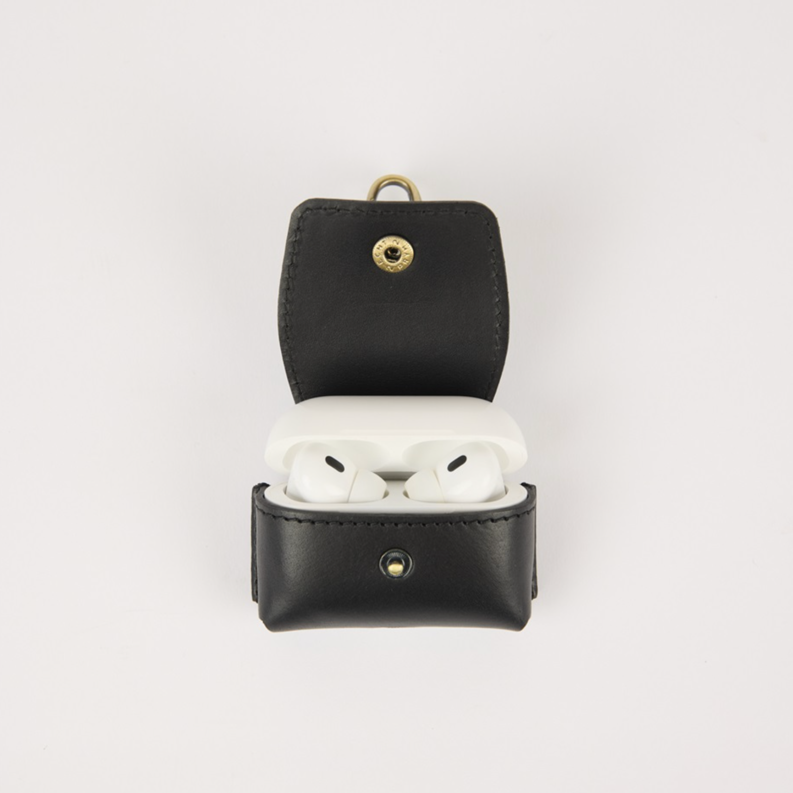 Airpods Case Black Classic Leather