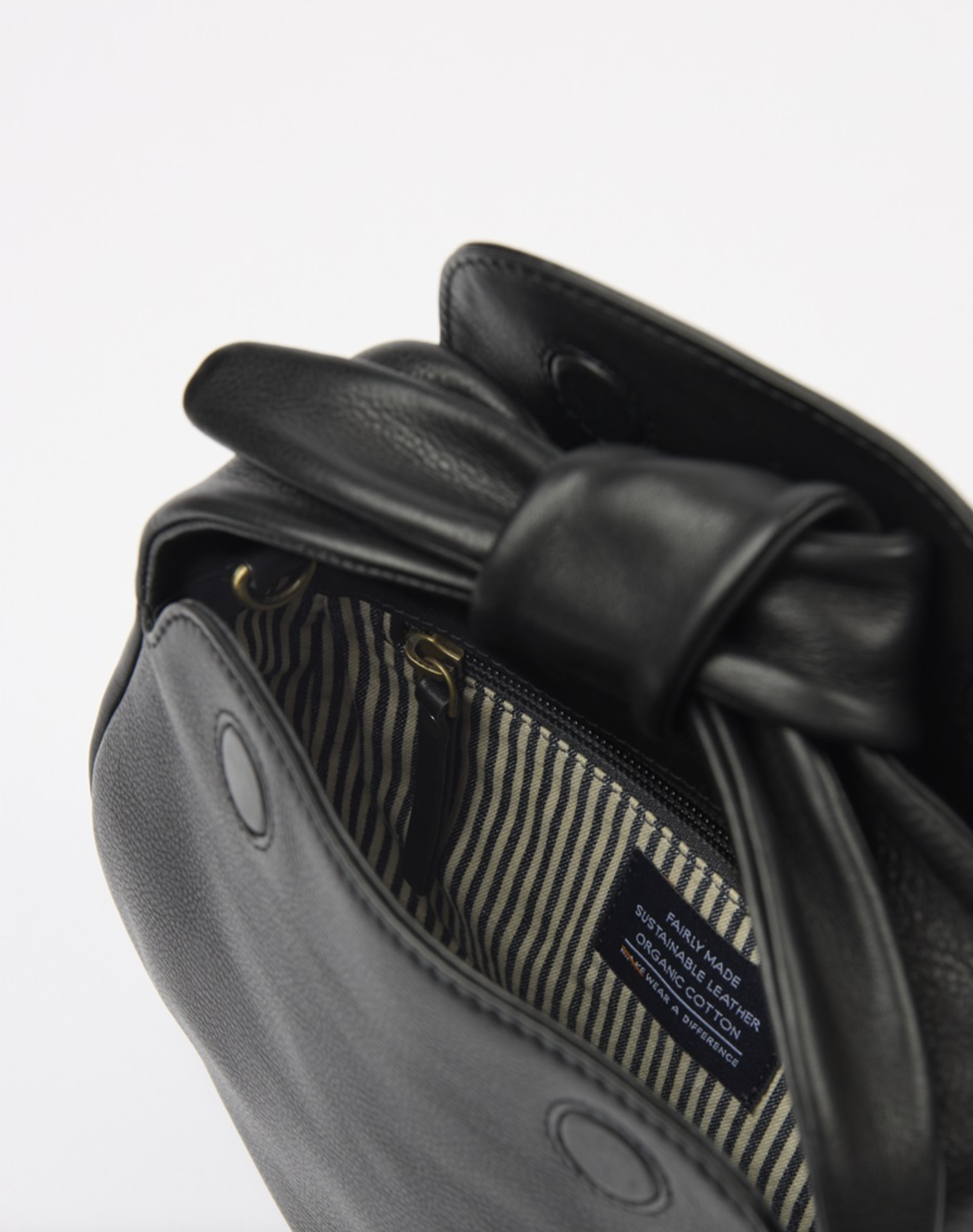 Coco Croissant Black Soft Grain Leather