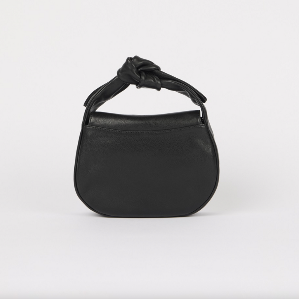 Coco Croissant Black Soft Grain Leather