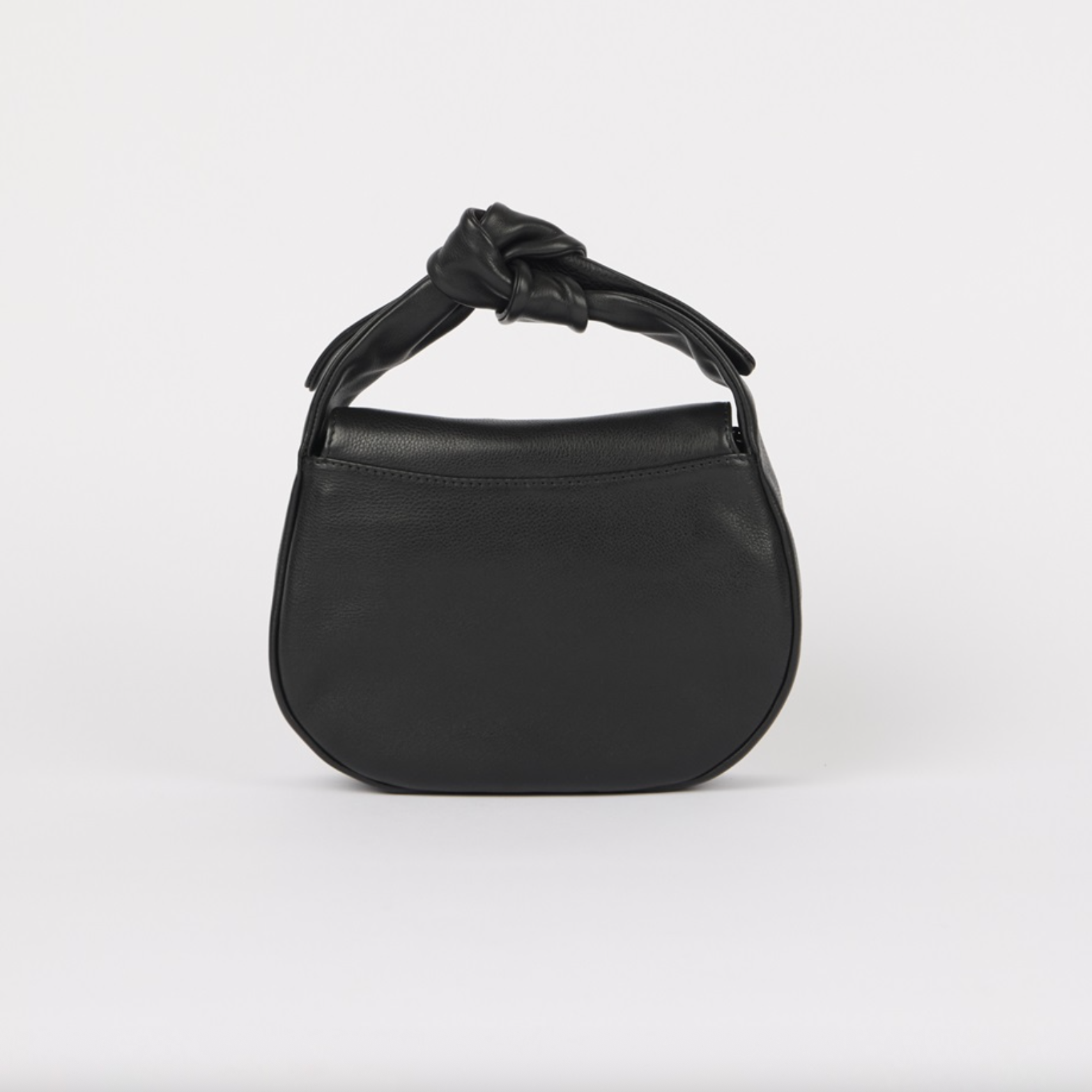 Coco Croissant Black Soft Grain Leather