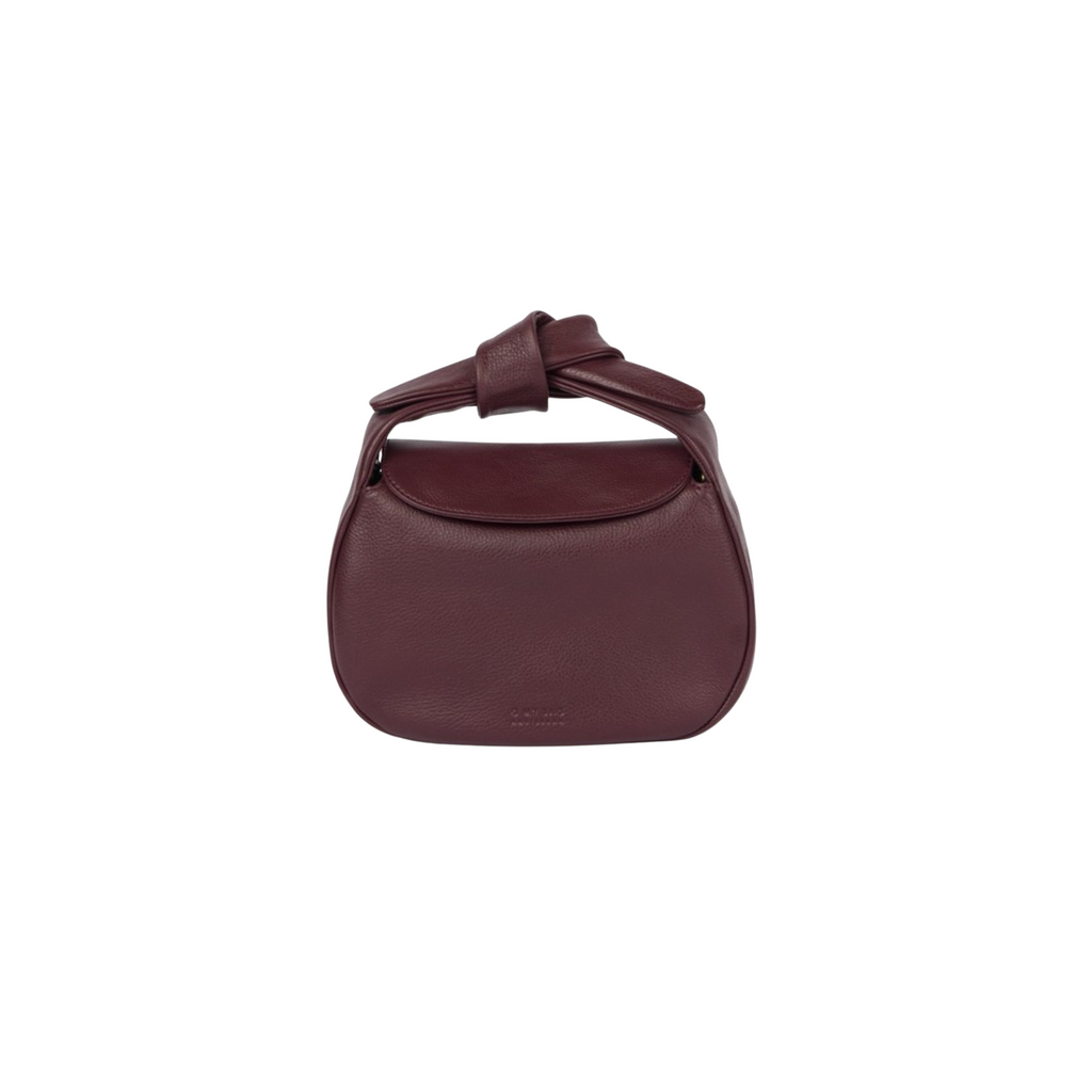 Coco Croissant Dark Cherry Soft Grain Leather
