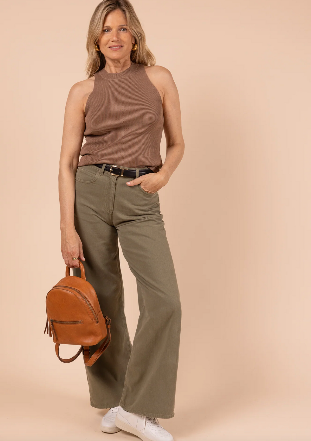 Ivy Mini Backpack Wild Oak Soft Grain Leather