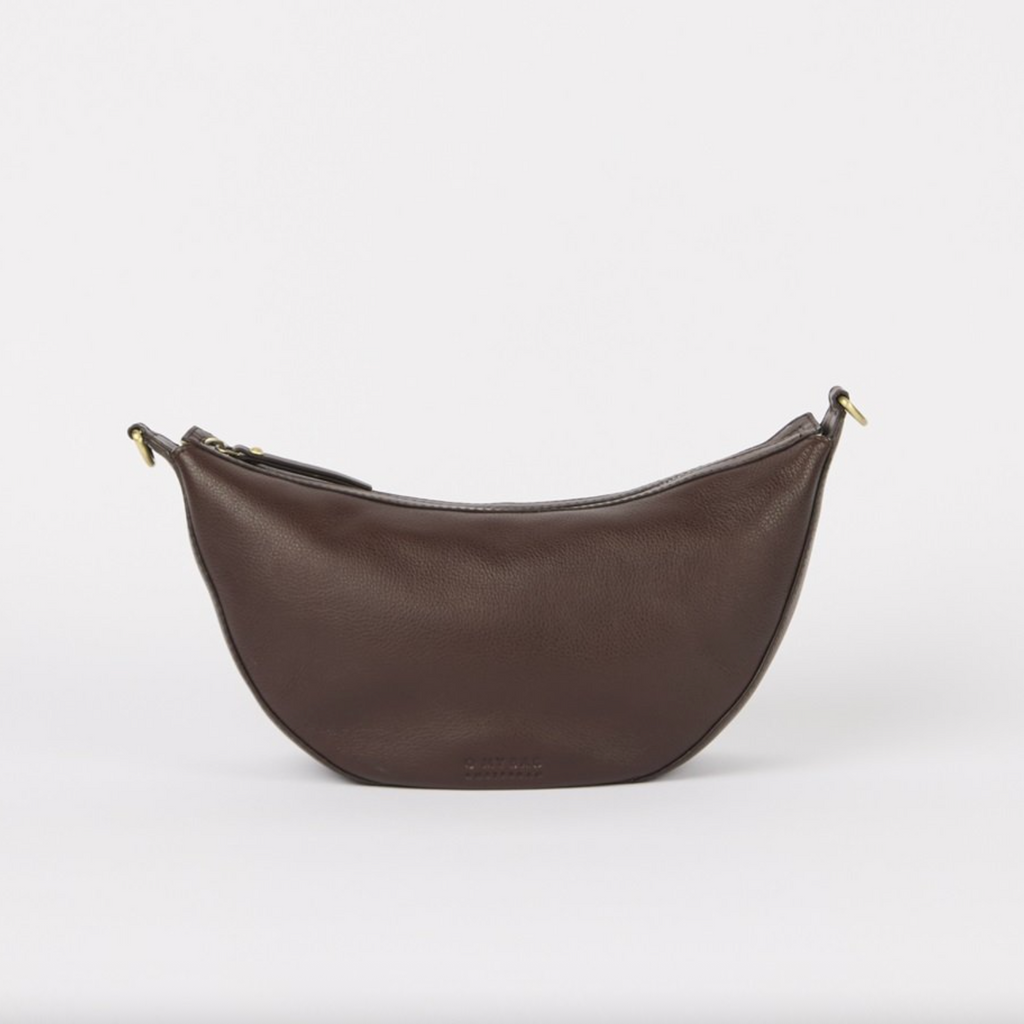 Leo Chocolate Soft Grain Leather w/ Twisted Handle