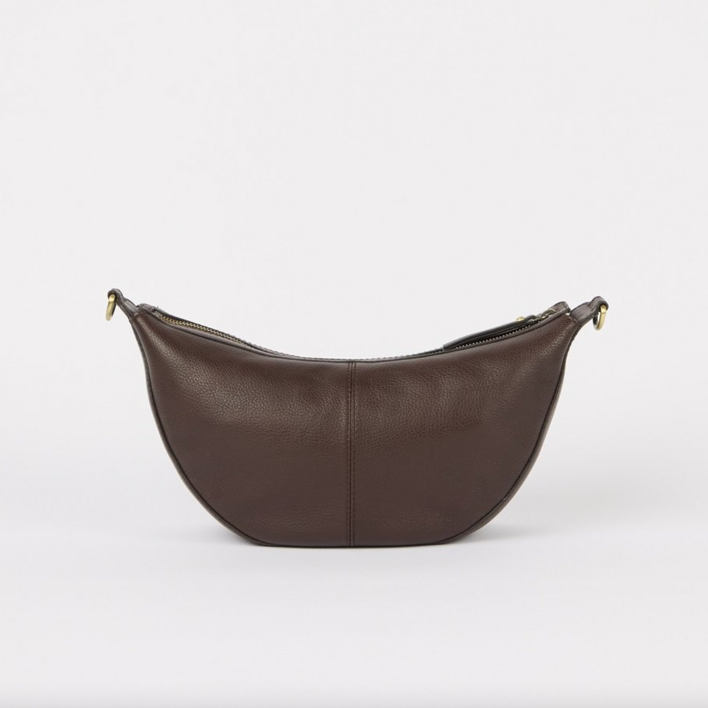 Leo Chocolate Soft Grain Leather w/ Twisted Handle