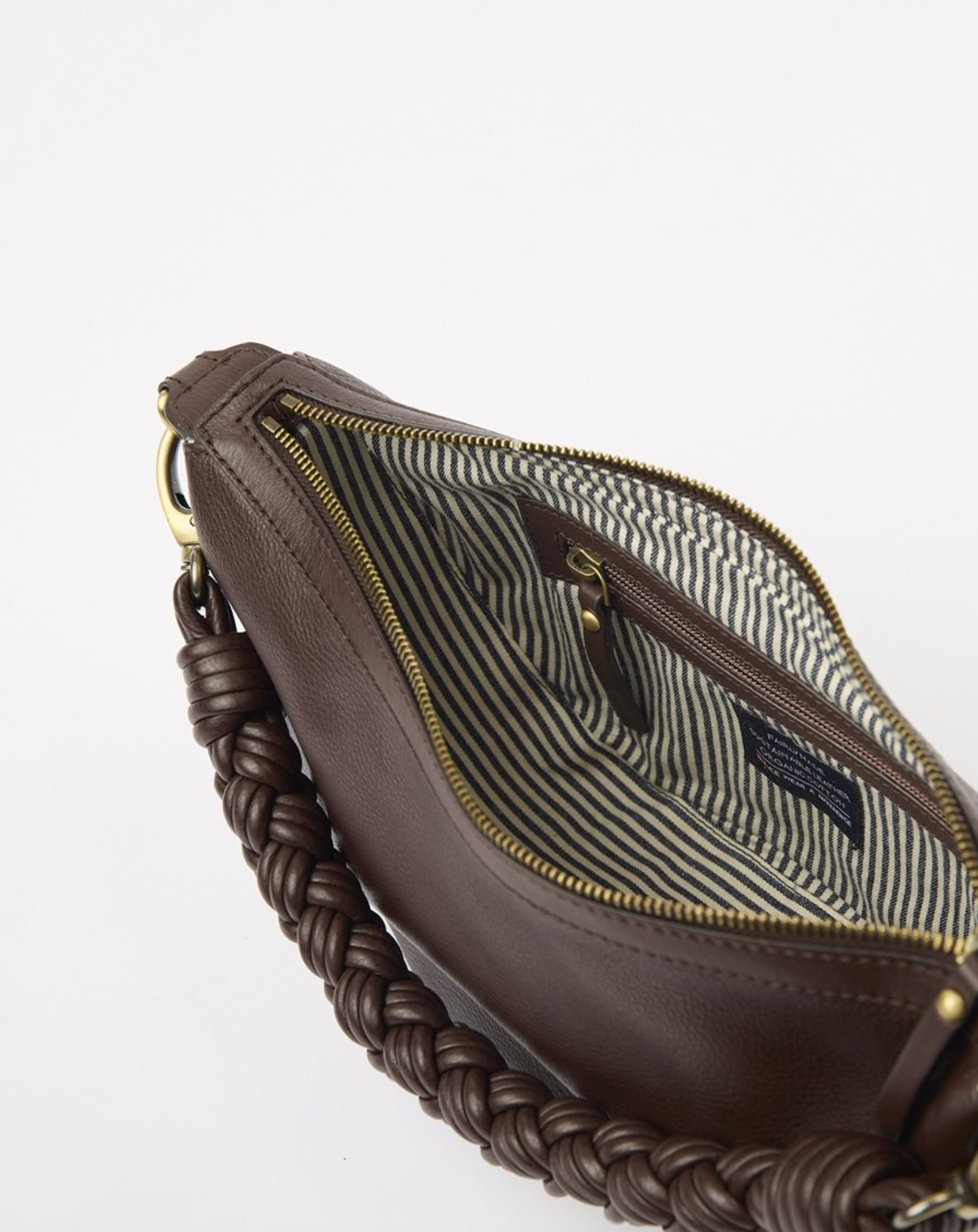 Leo Chocolate Soft Grain Leather w/ Twisted Handle