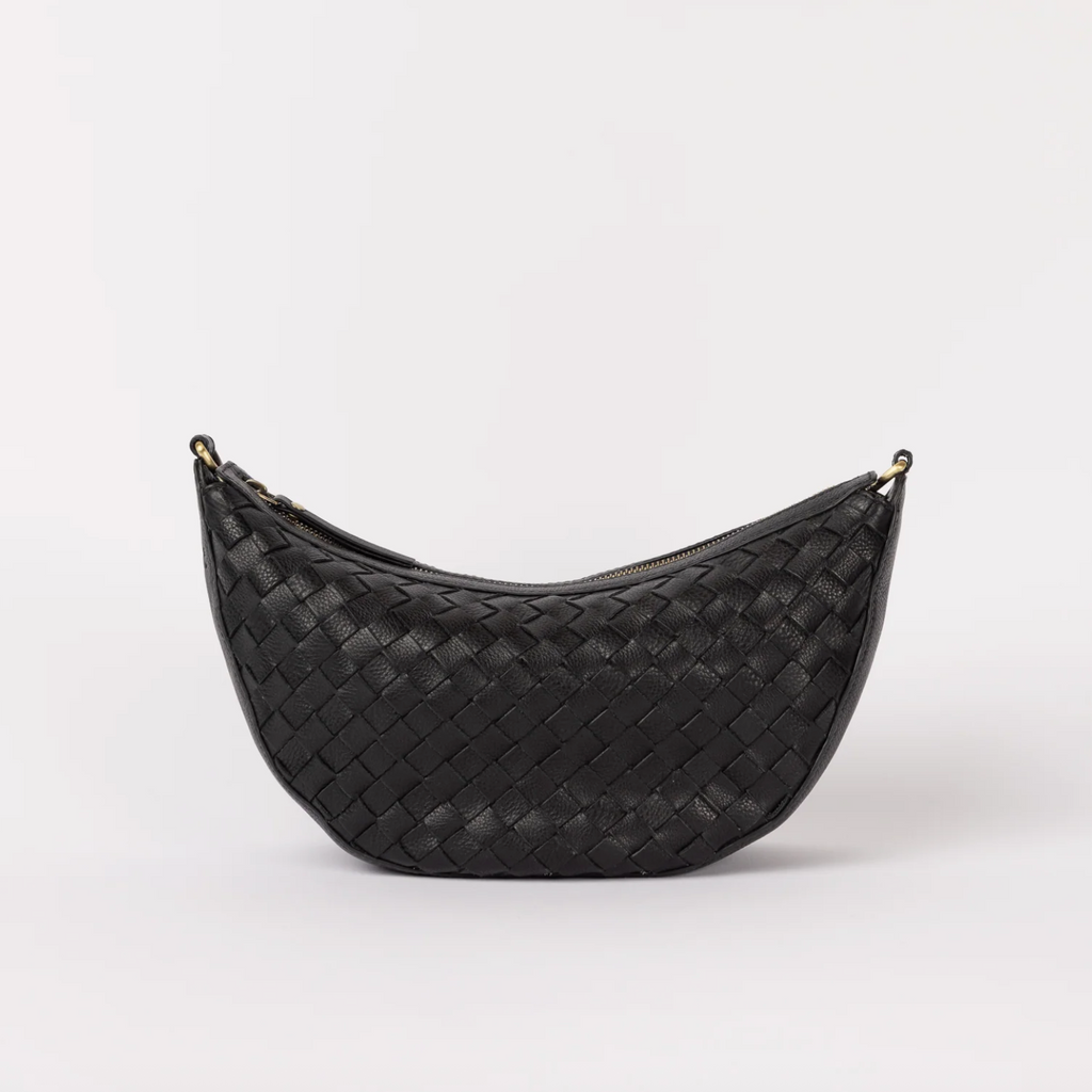 Leo Woven Soft Grain Leather Black