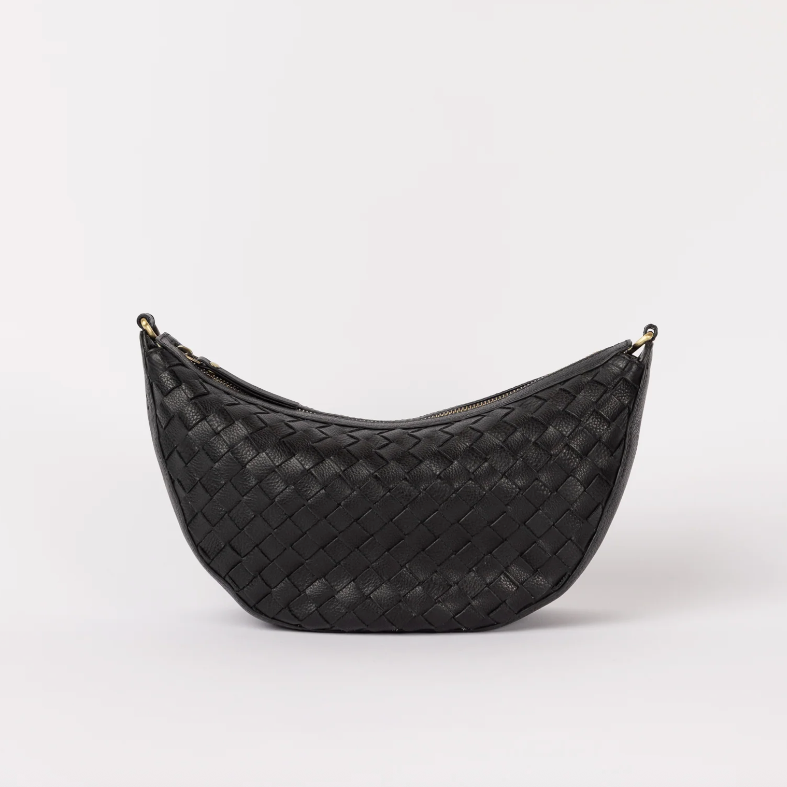 Leo Woven Soft Grain Leather Black