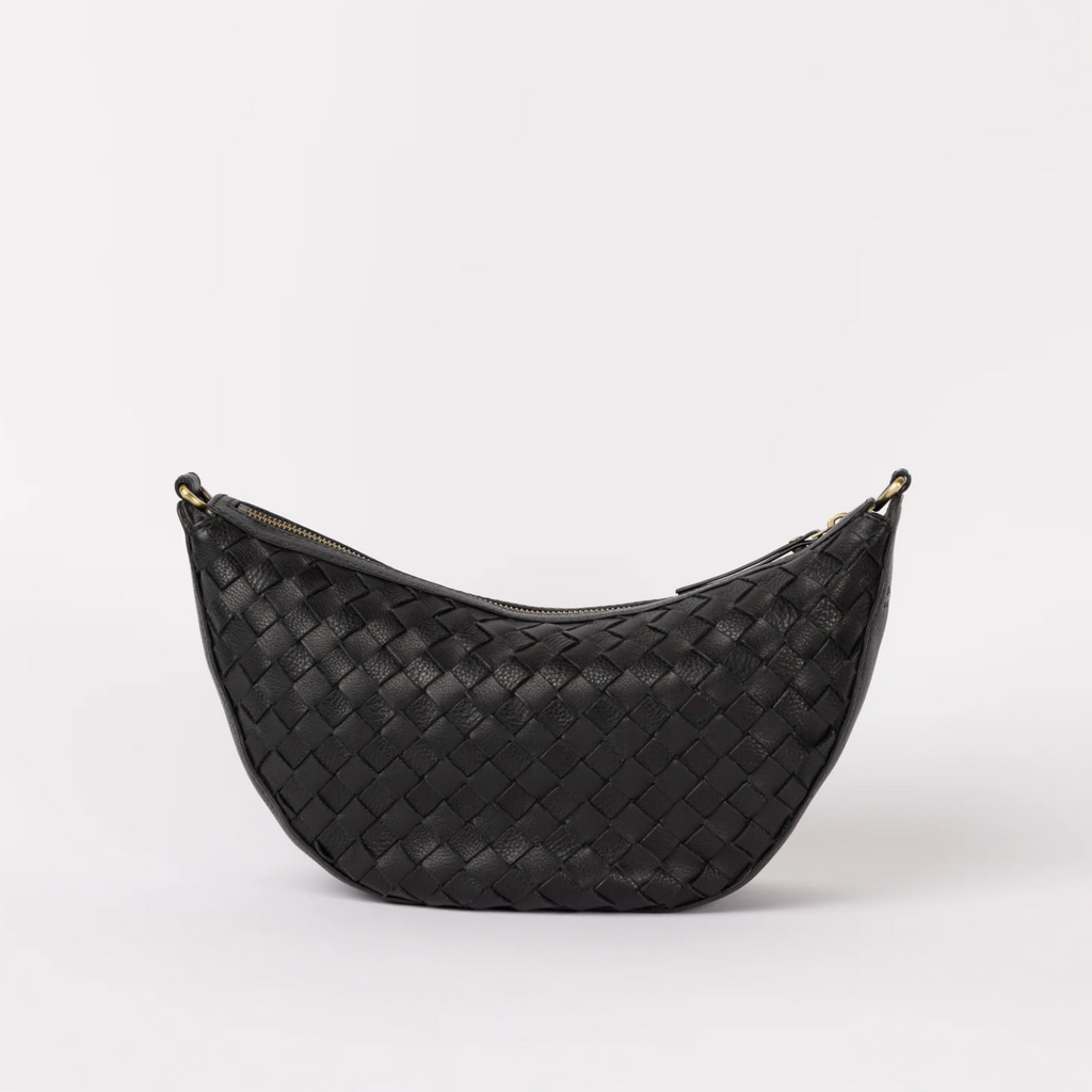 Leo Woven Soft Grain Leather Black