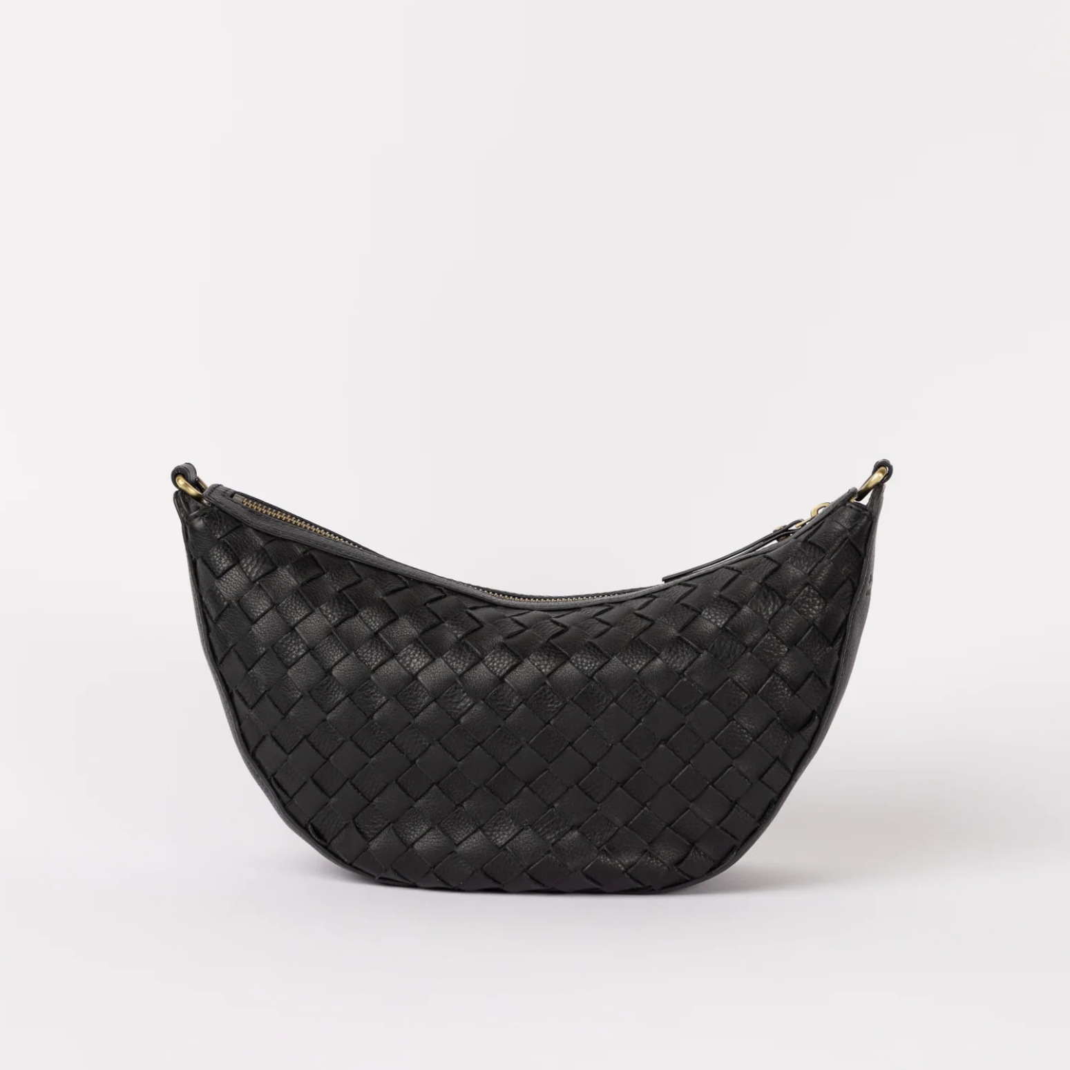 Leo Woven Soft Grain Leather Black