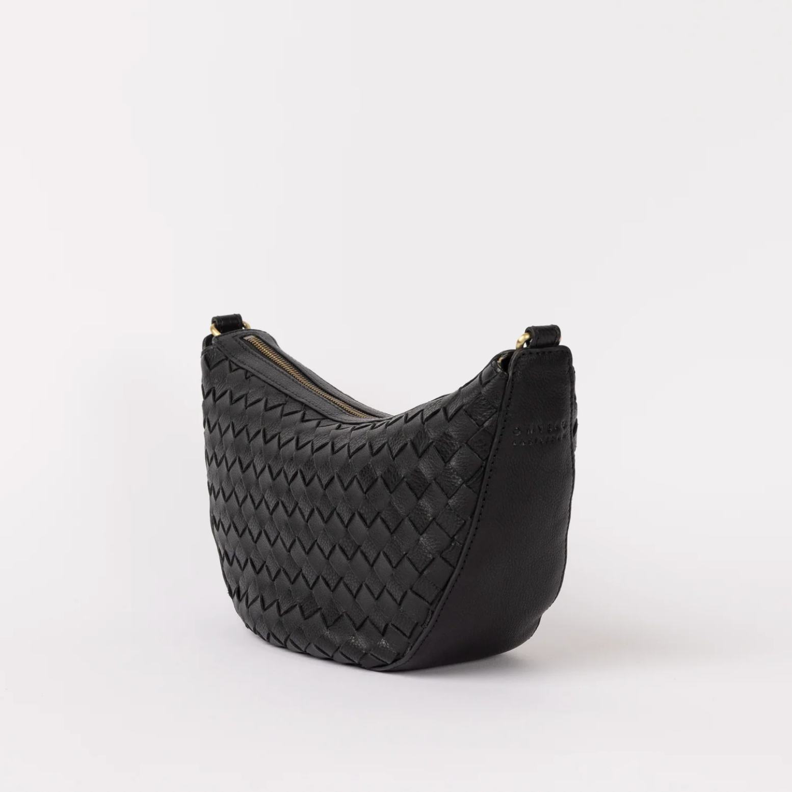 Leo Woven Soft Grain Leather Black