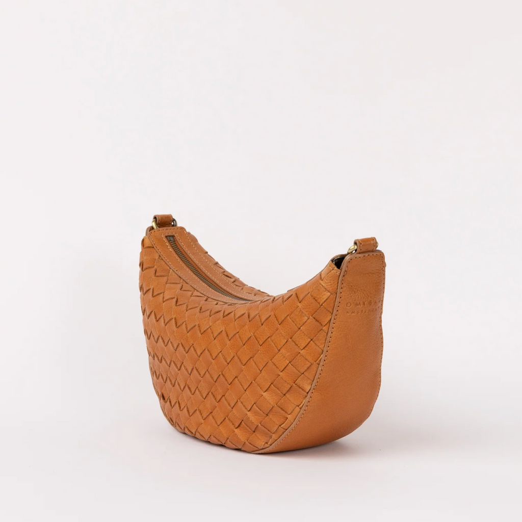 Leo Woven Soft Grain Leather Wild Oak