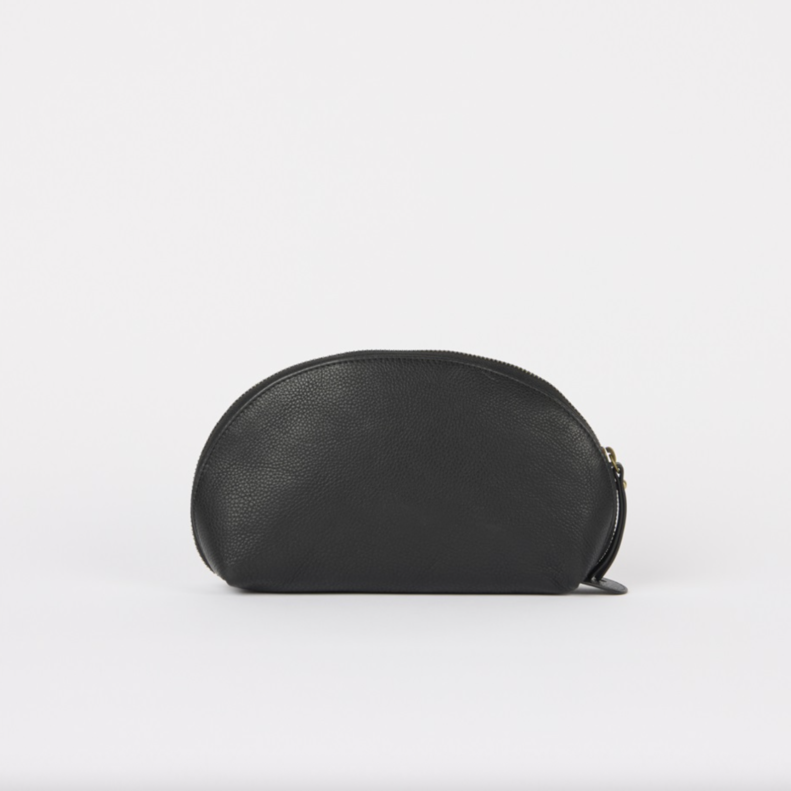 Make Up Case Black Soft Grain Leather
