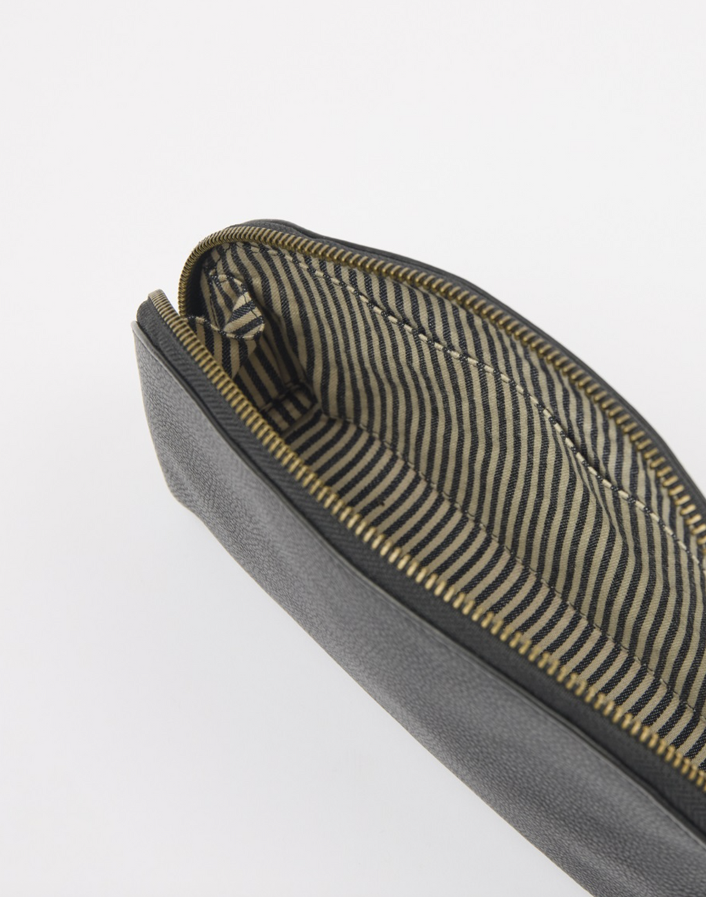 Make Up Case Black Soft Grain Leather