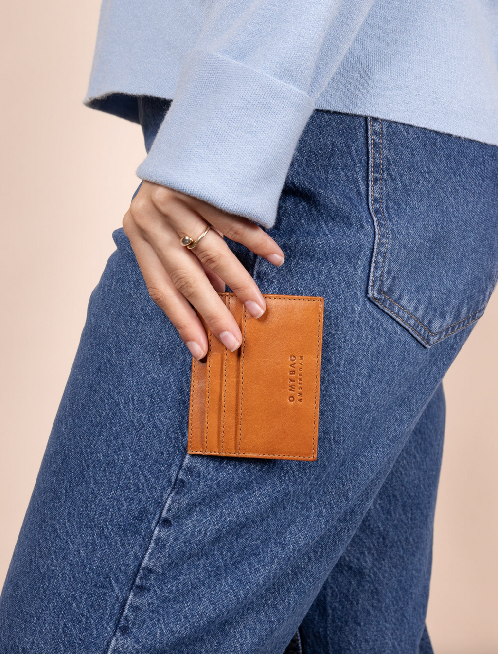 Mark's Cardcase Maxi Cognac Leather