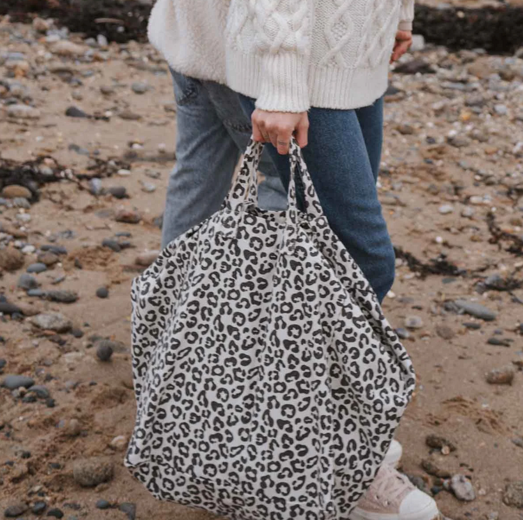 Elisa Weekendbag Greige Leopard