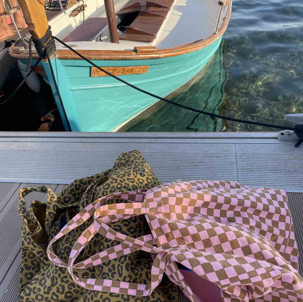 Elisa Weekendbag Roze/Caramel