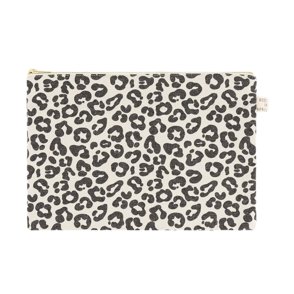 Lili Pouch Greige Leopard