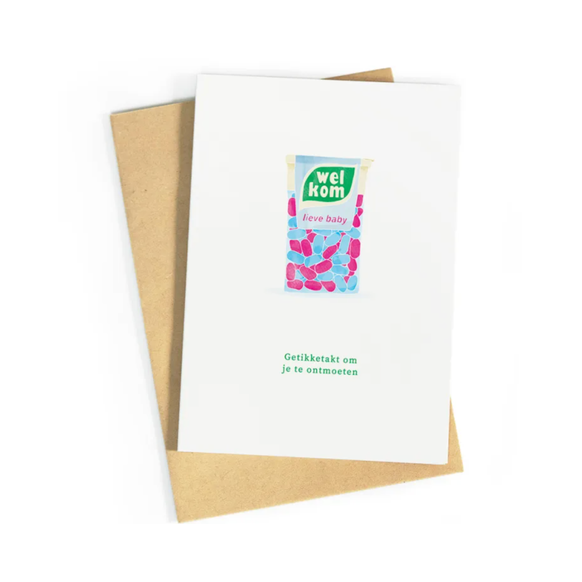 Getikketakt om je te ontmoeten Wenskaart