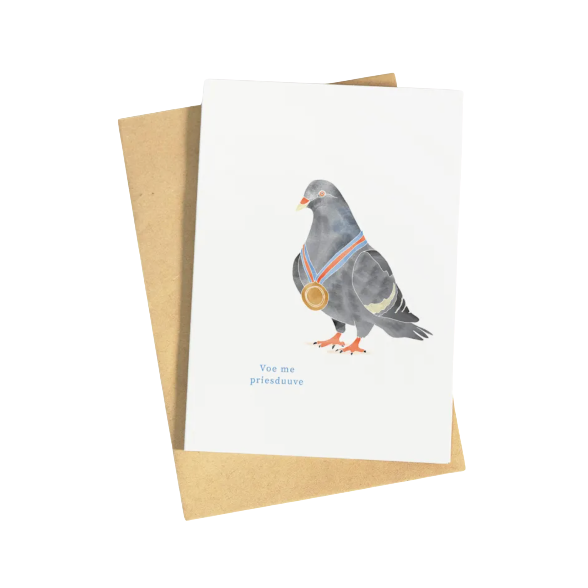Voe me Priesduuve Wenskaart