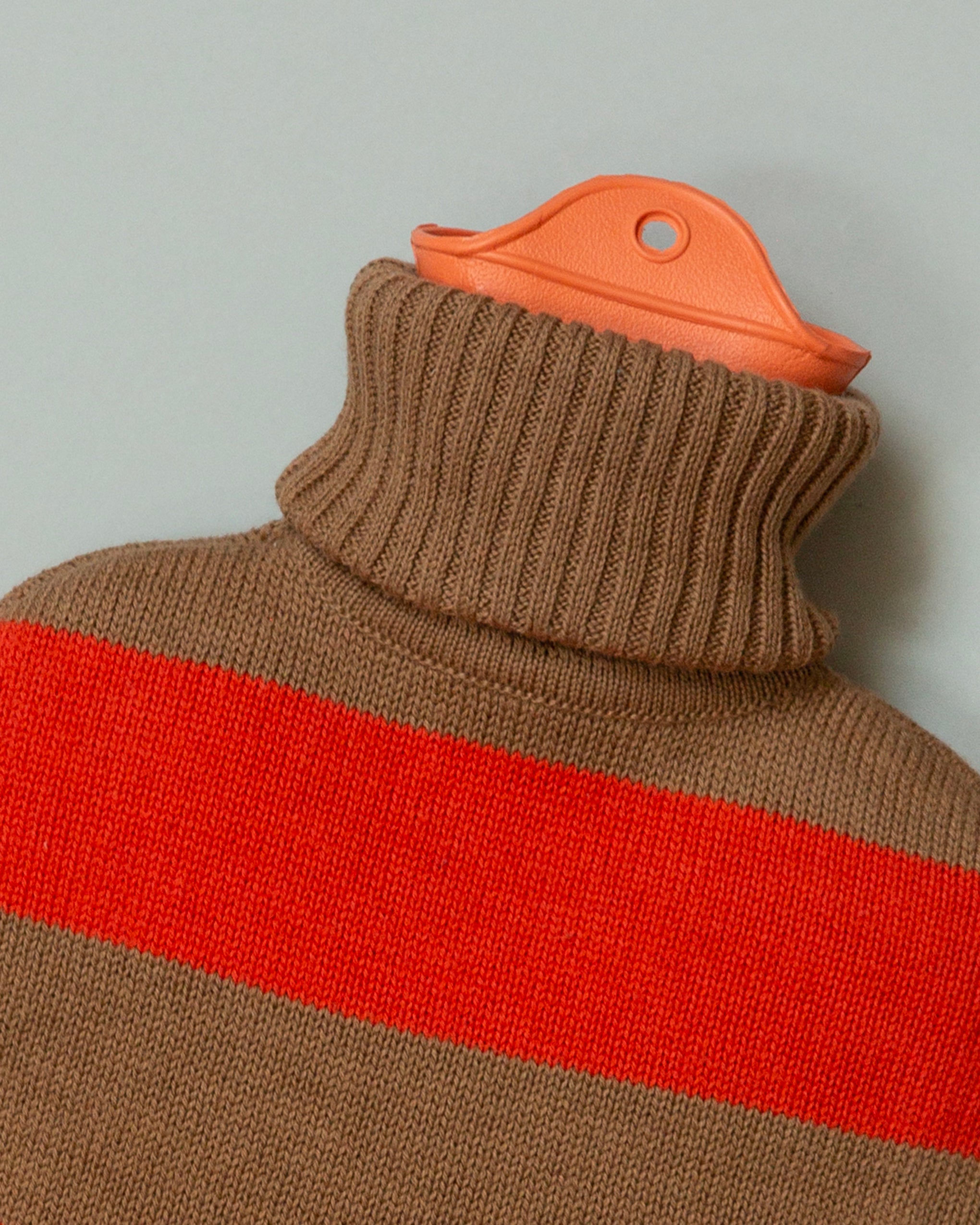 Warmwaterkruik Oranje/Beige