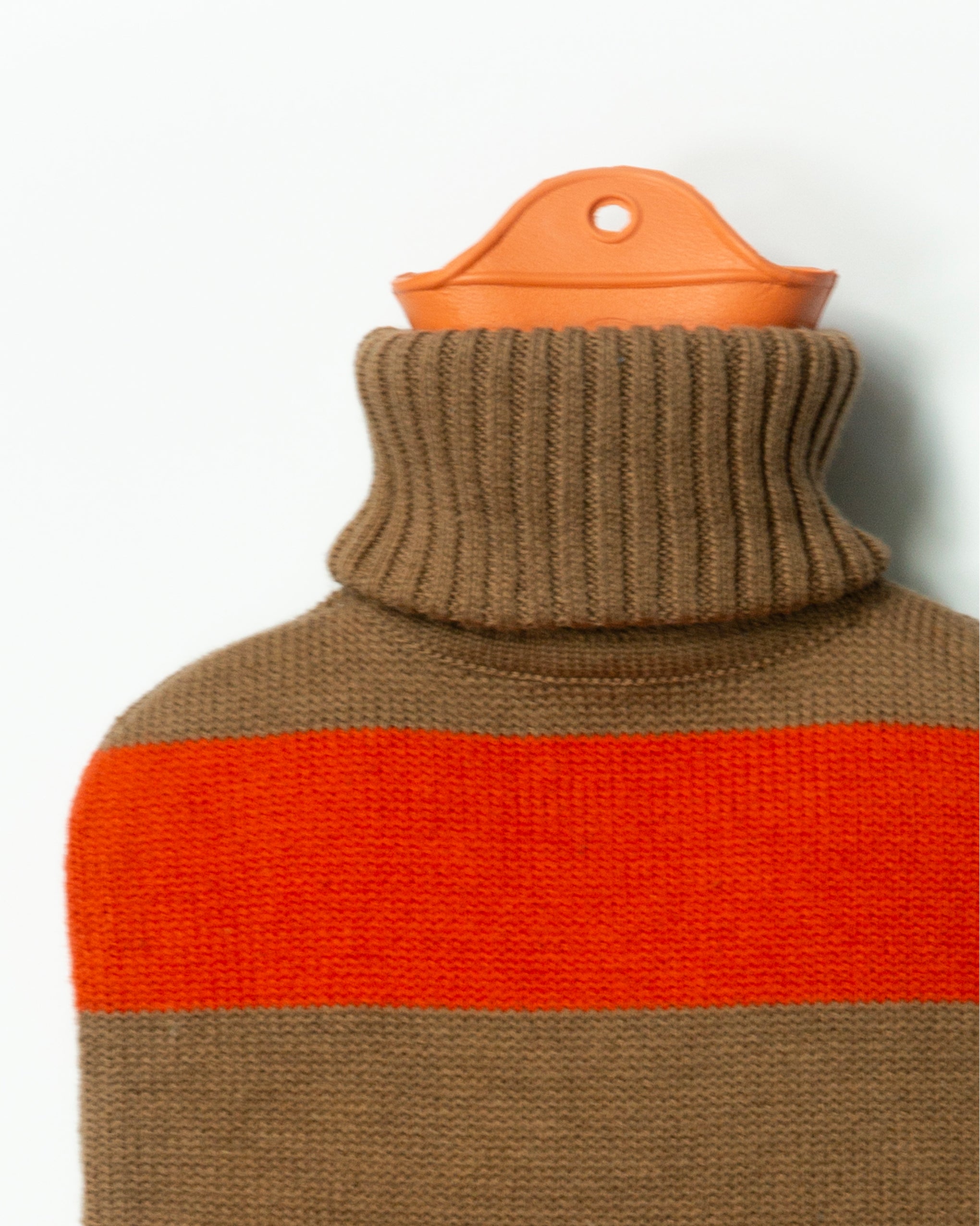 Warmwaterkruik Oranje/Beige