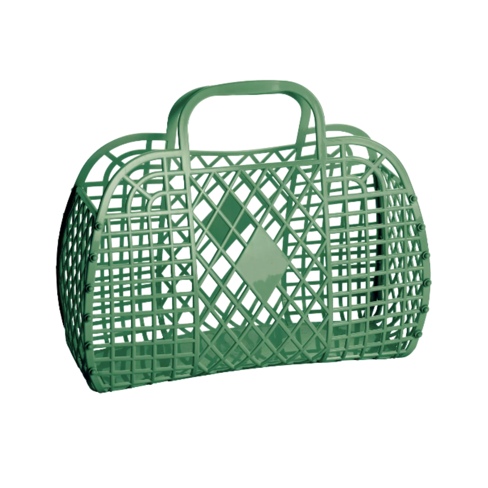 Retro Basket Olive - Large