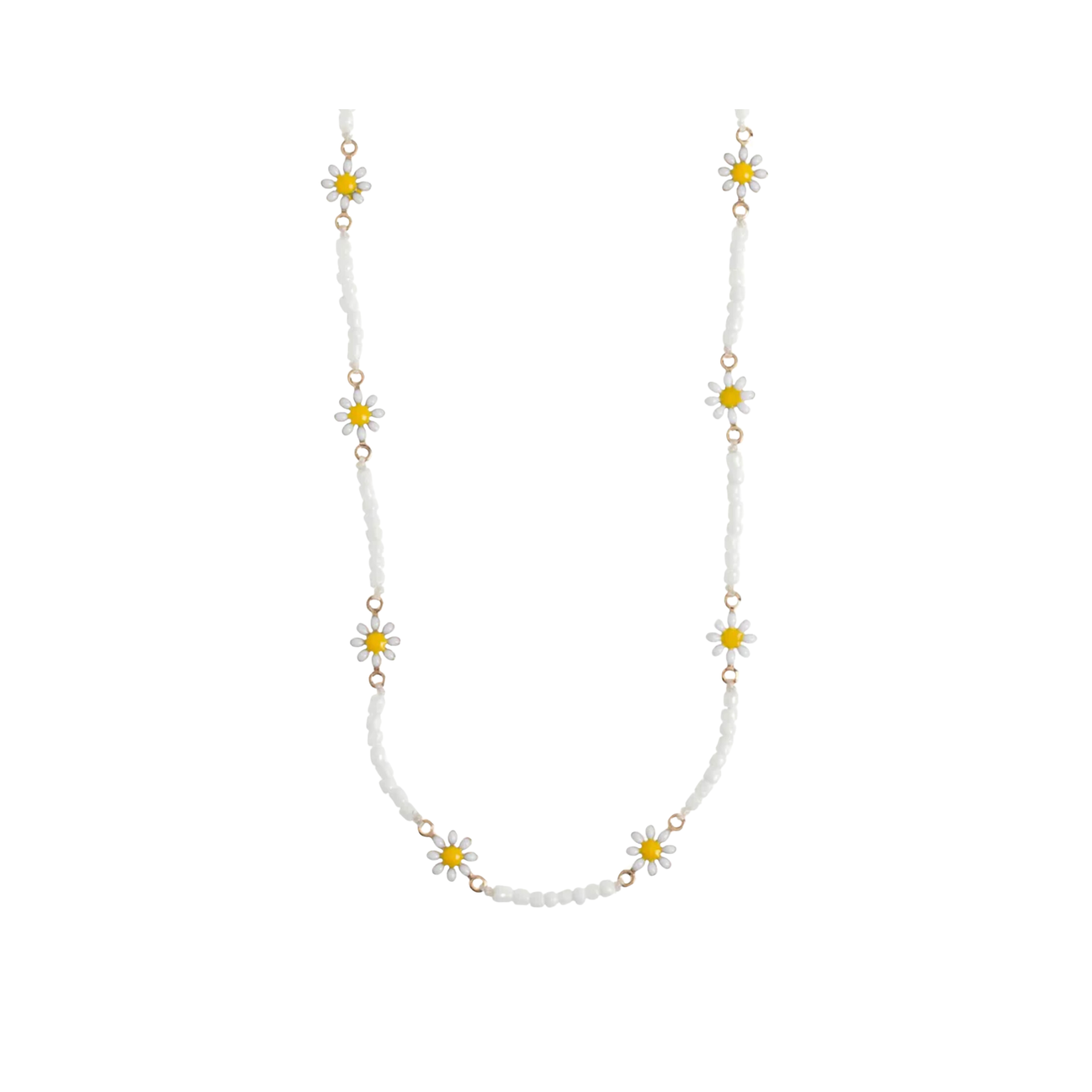 Astrid Flower Daisy Enamel Necklace