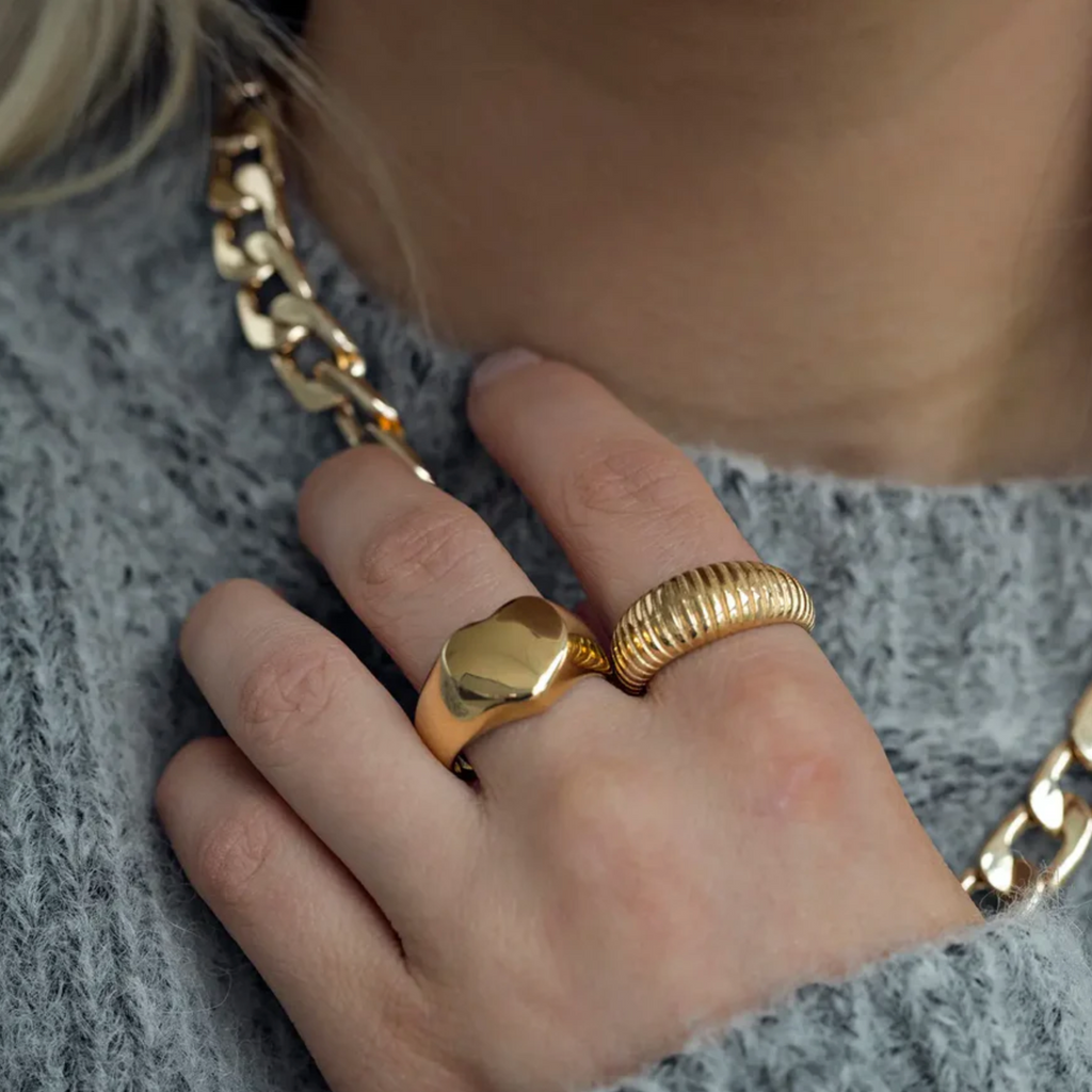 Chunky Heart Love Ring