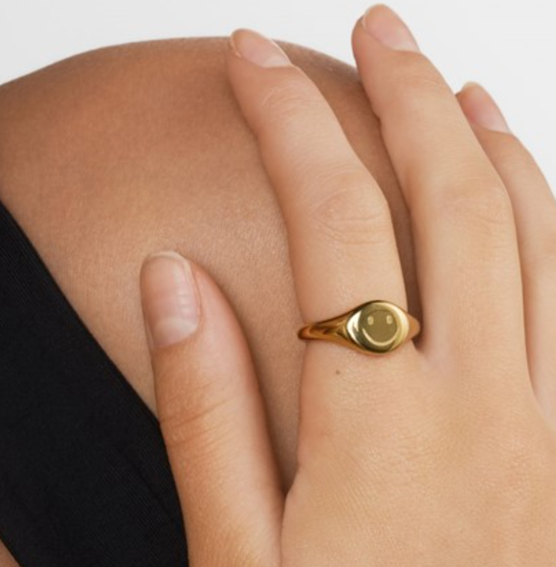 Dixie Smiley Face Ring