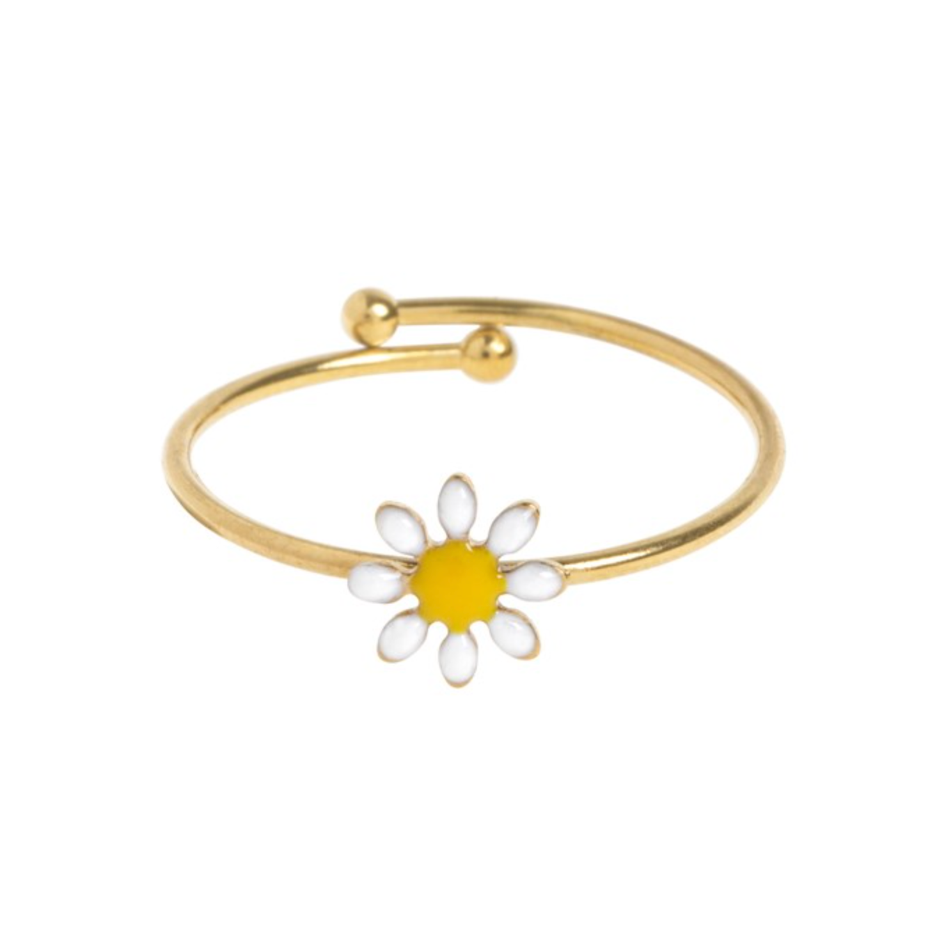 Doris Daisy Flower Enamel Ring