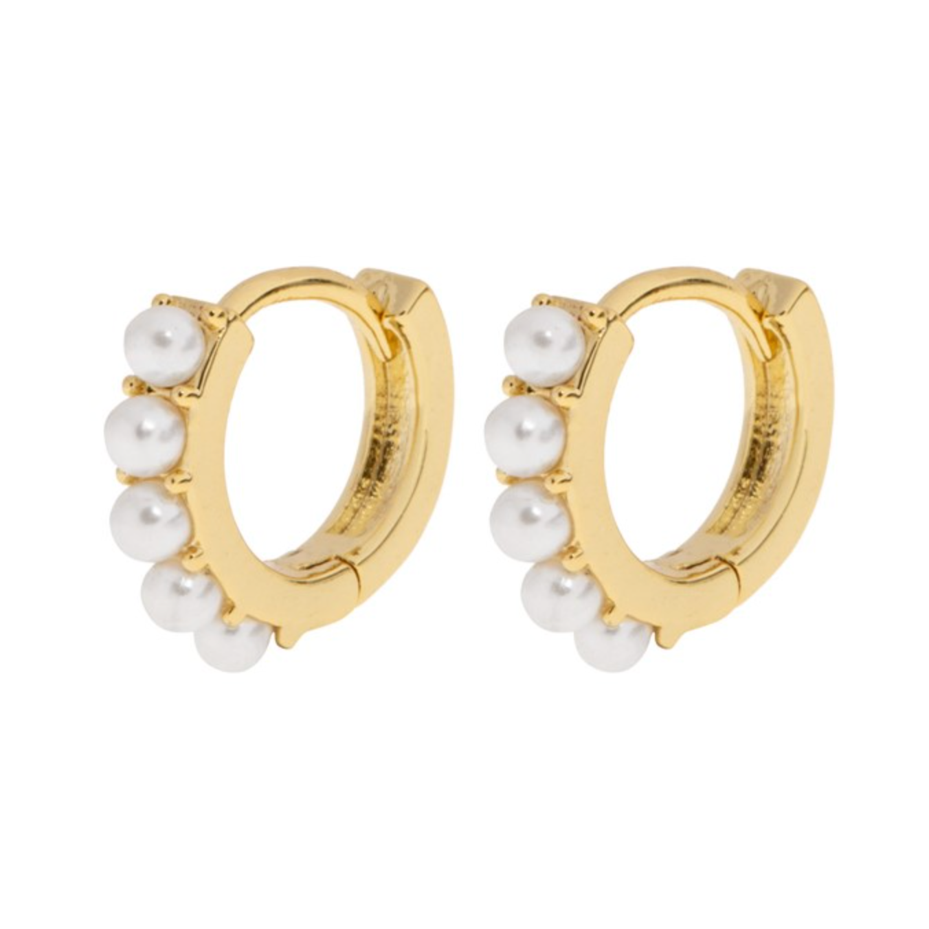 Essie Pearl Hoop Stud Earrings