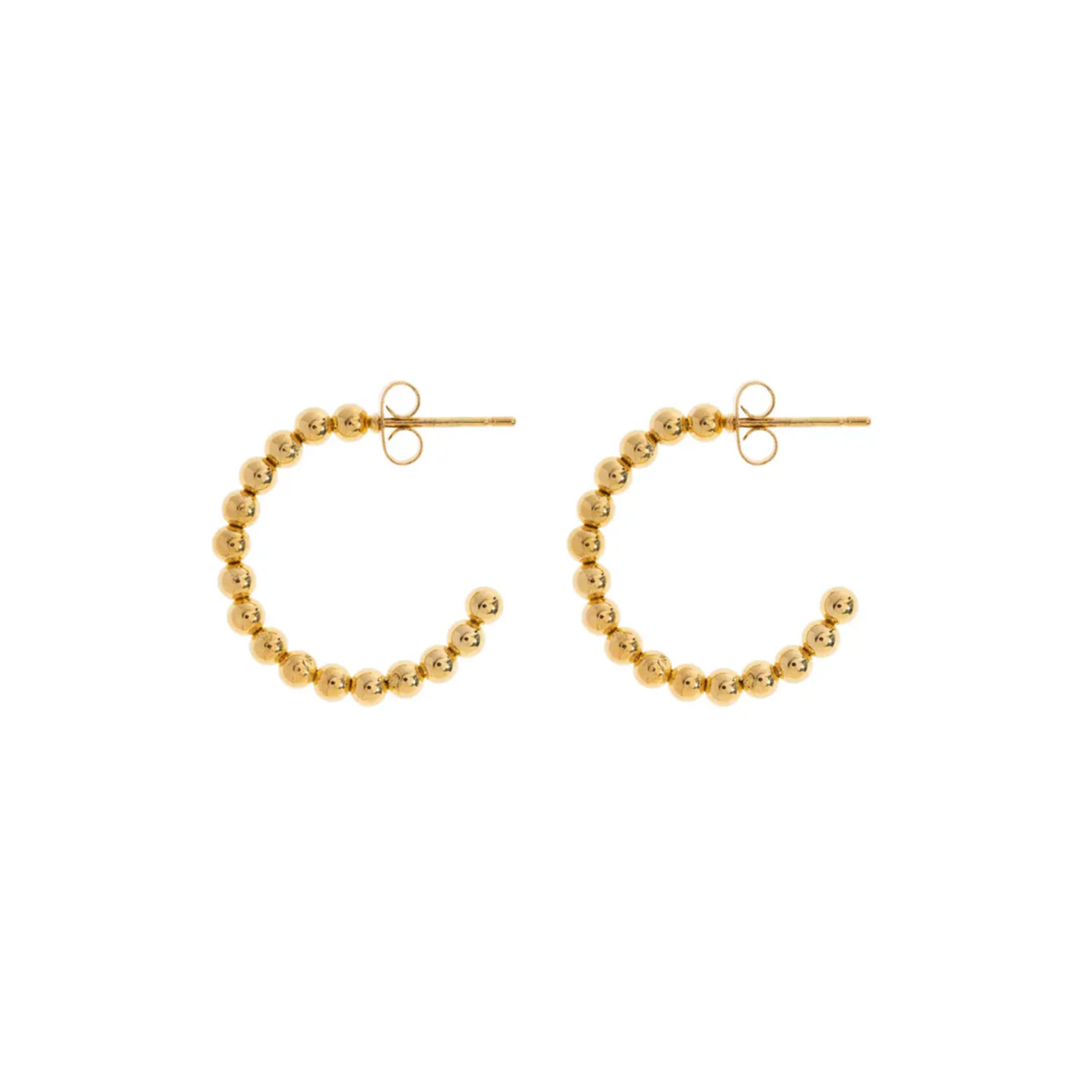 Ida Bubbly Hoop Earrings Gold