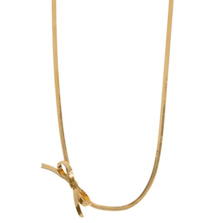 Juliette Bow Snake Necklace