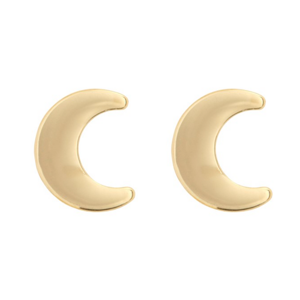 Mika Moon Earrings Gold