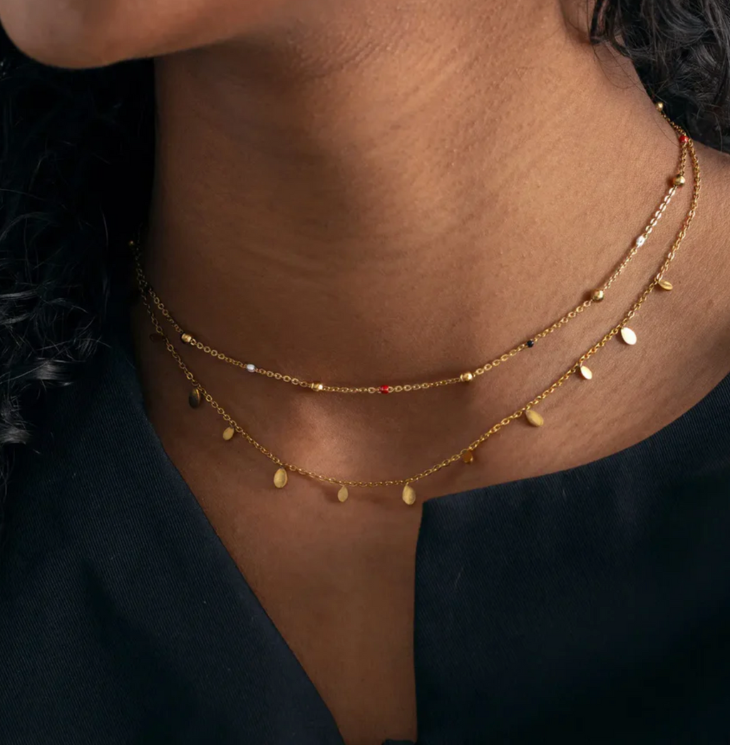 Vilde Petite Stone Chain Necklace