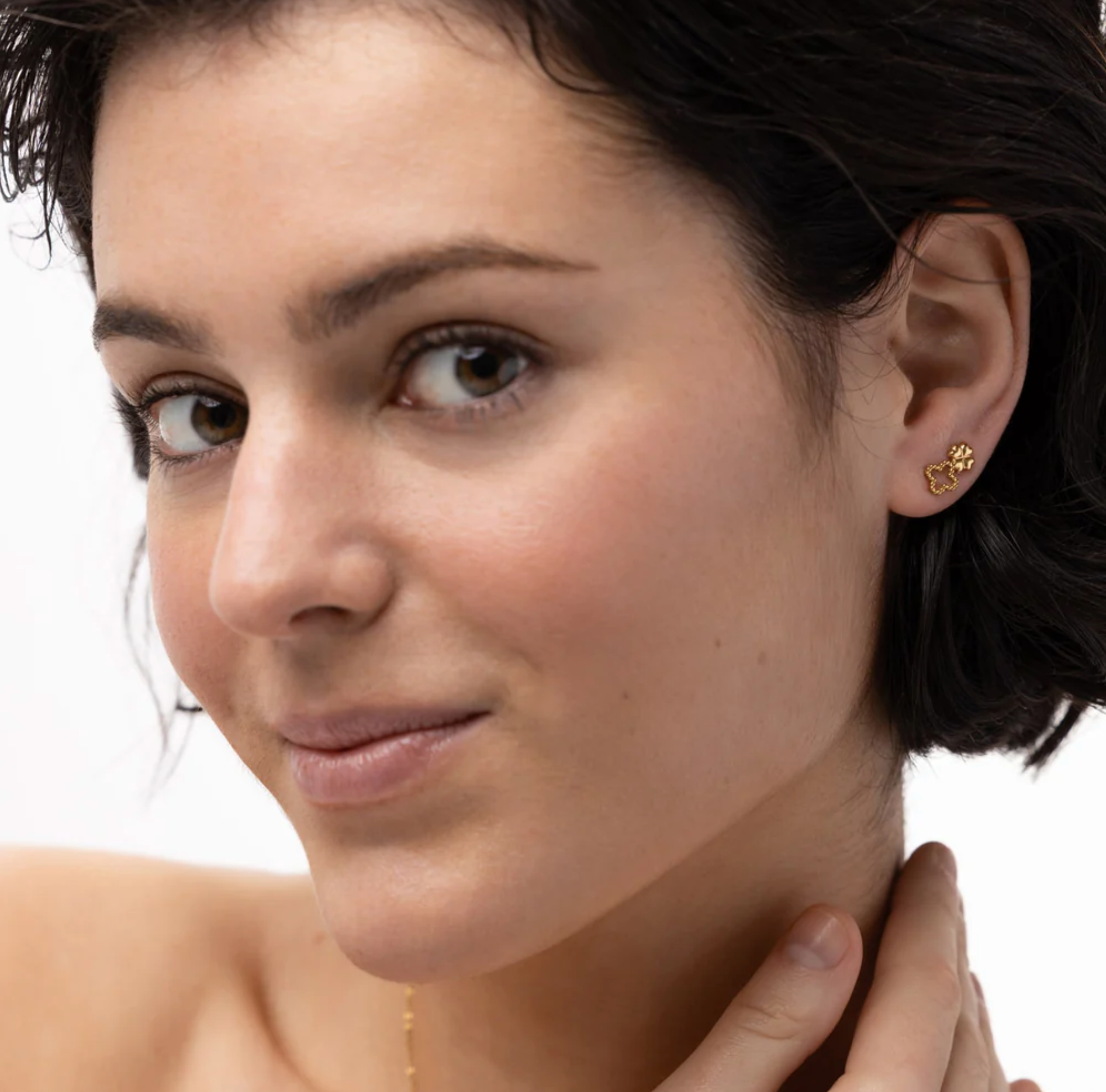 Alexa Clover Mini Stud Earrings