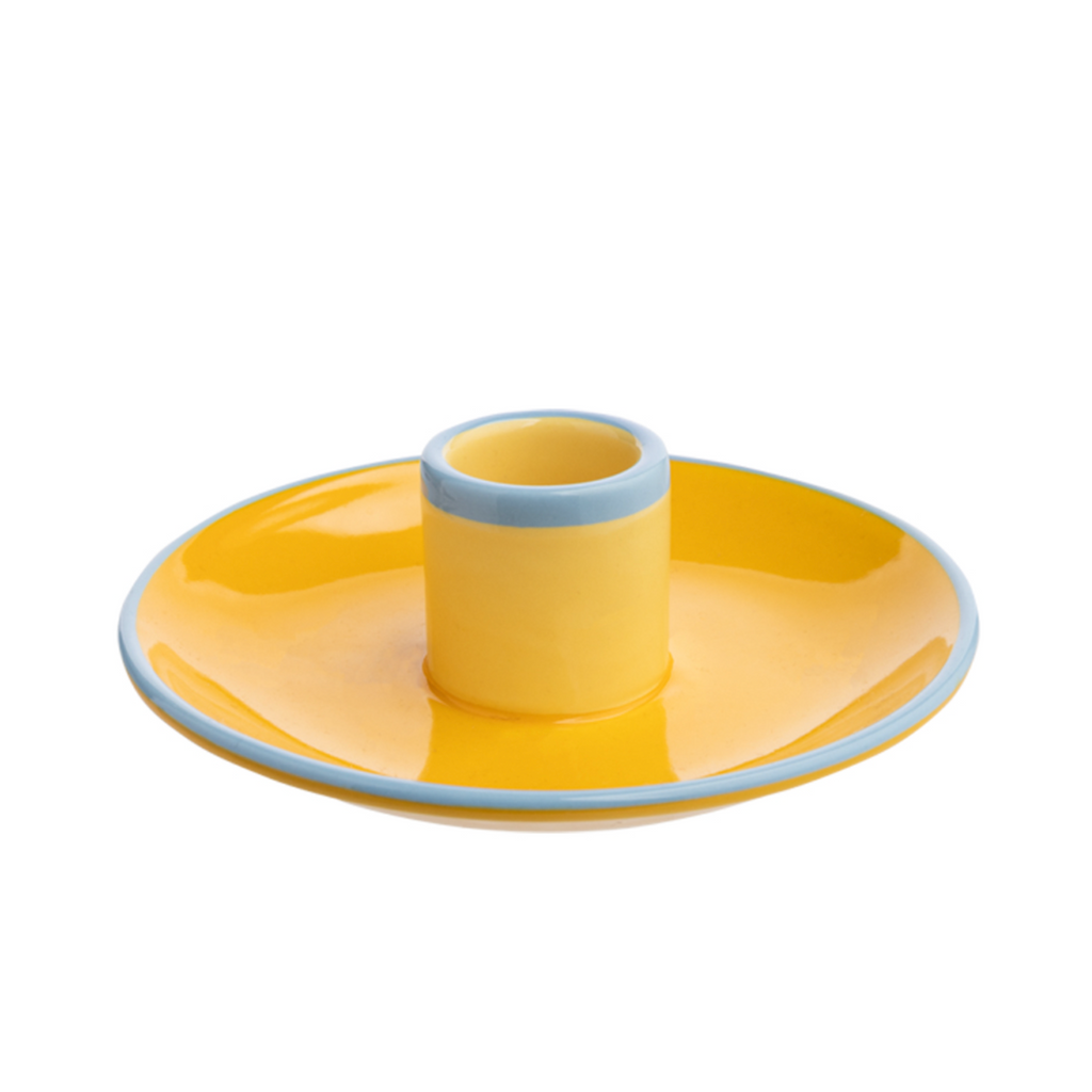 Kandelaar Candy Blauw Geel