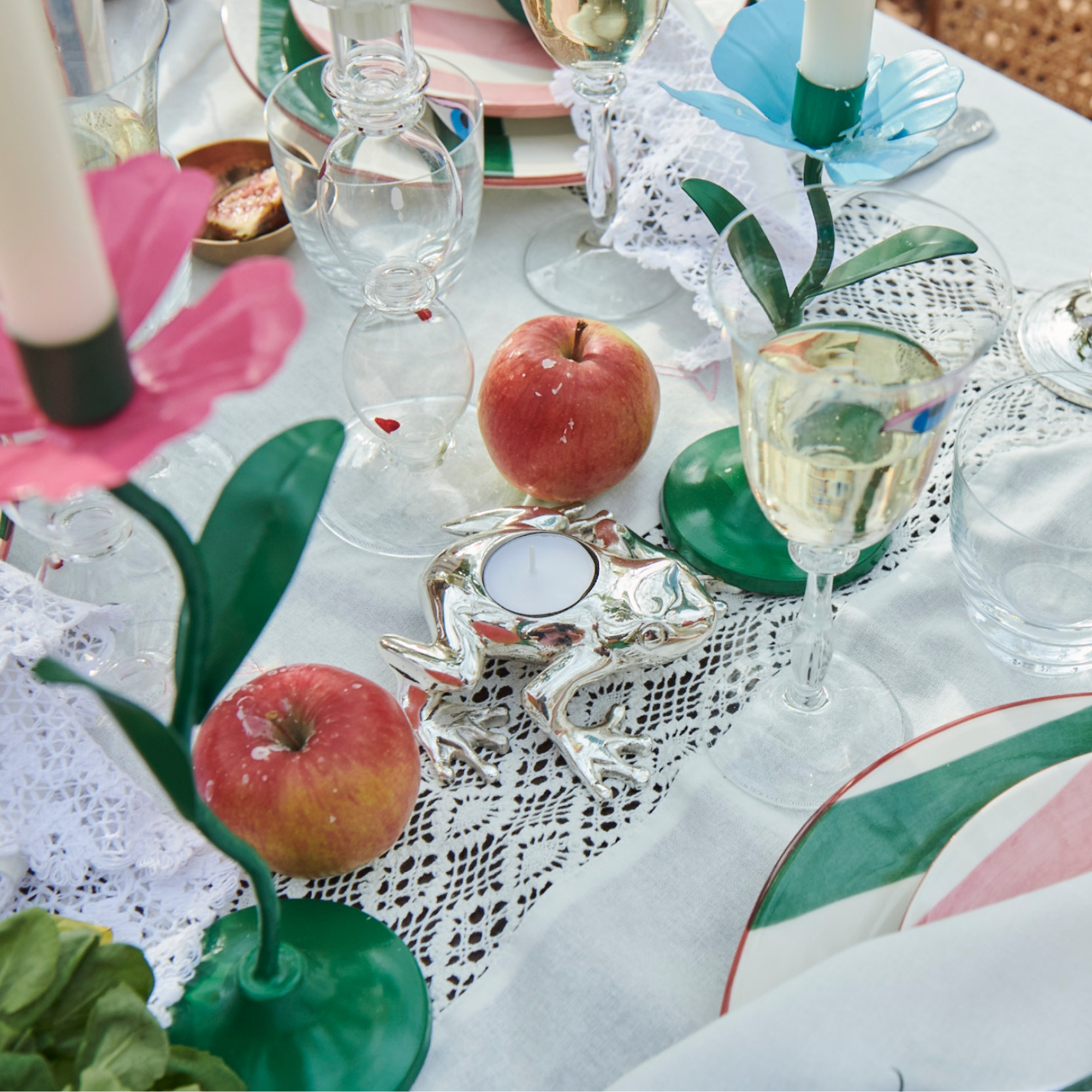 Kikker Theelichthouder