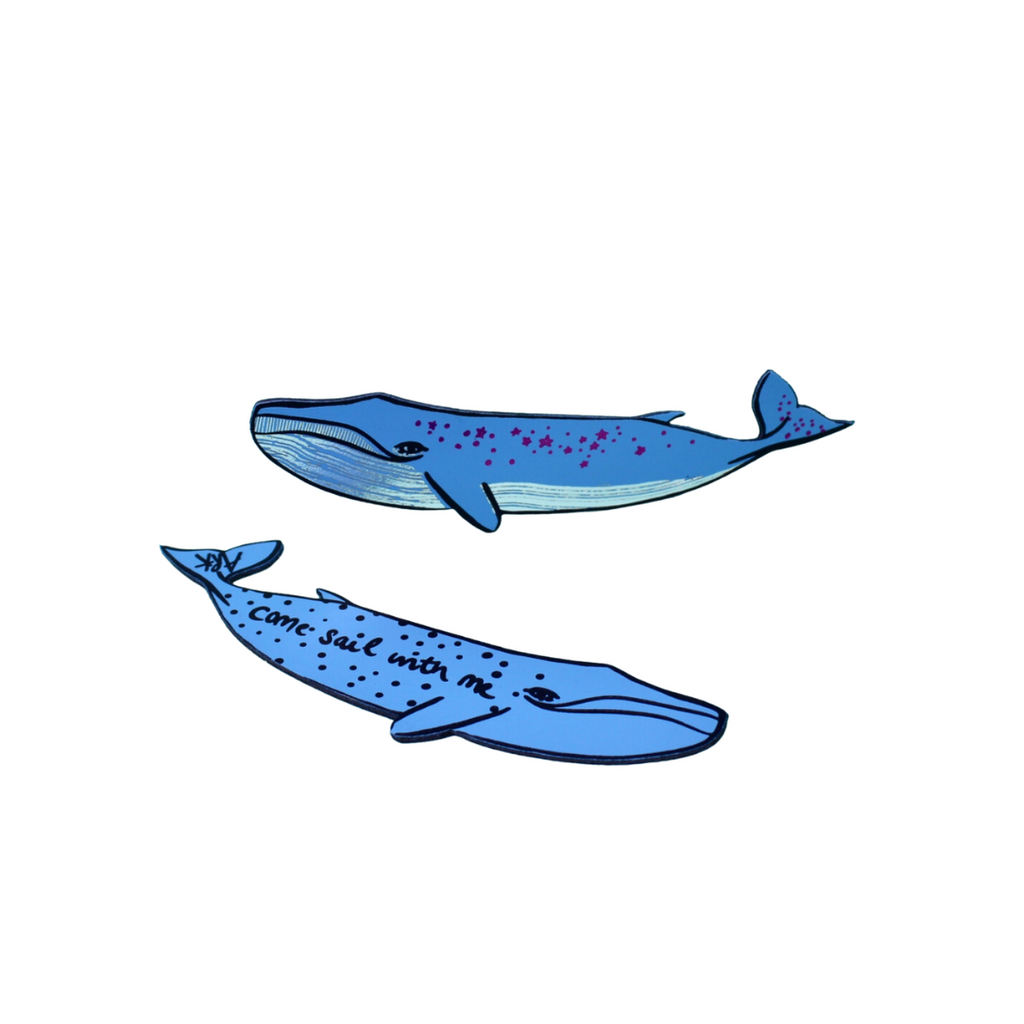 Walvis 'Sale With Me' Bladwijzer Blauw