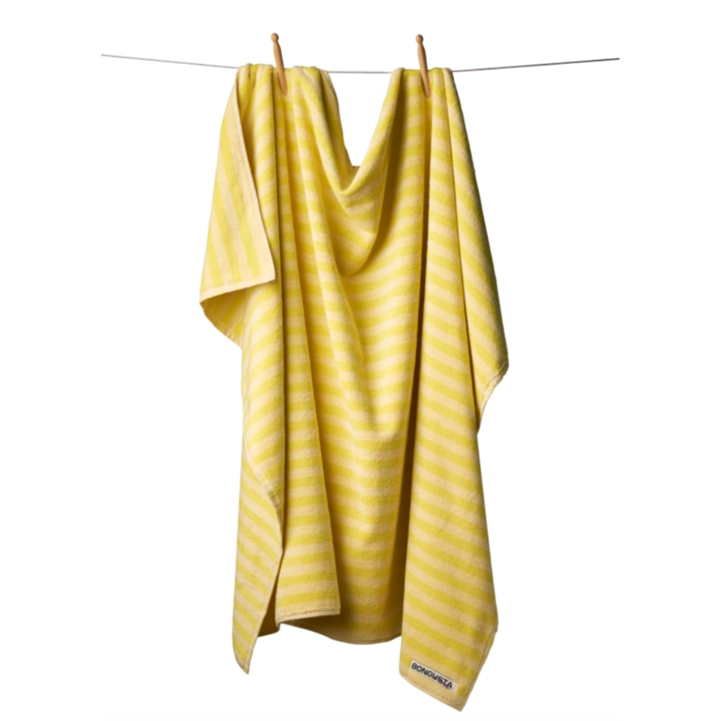 Naram Bath Towel Pristine/Neon Yellow