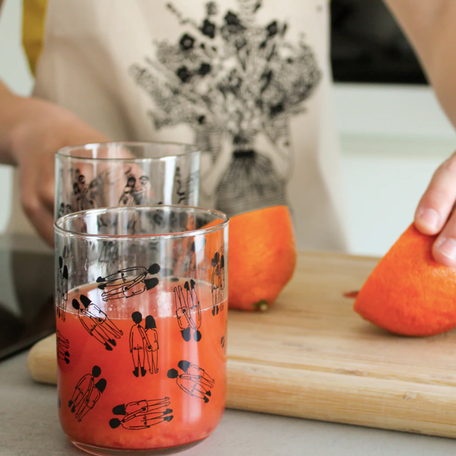 Glazen Naked Couple Back Set/4