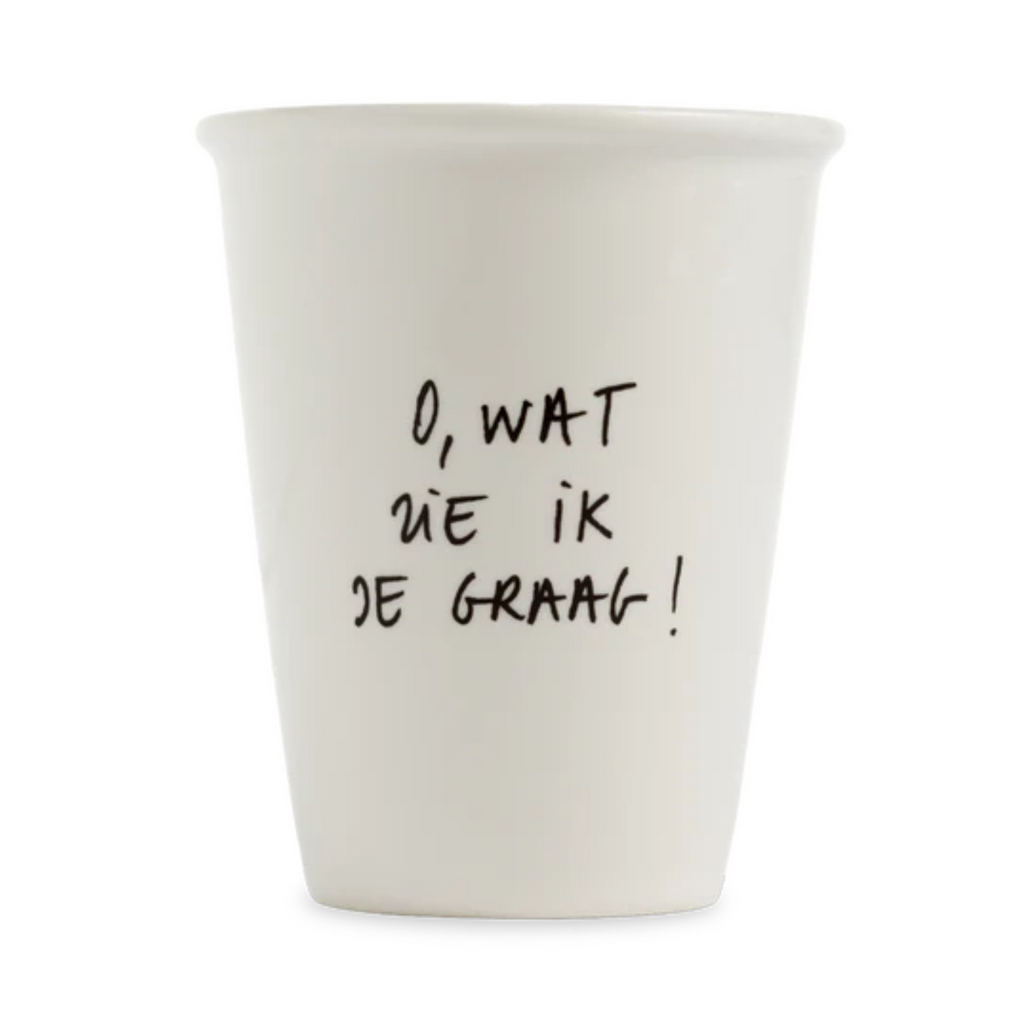 O, wat zie ik je graag Beker