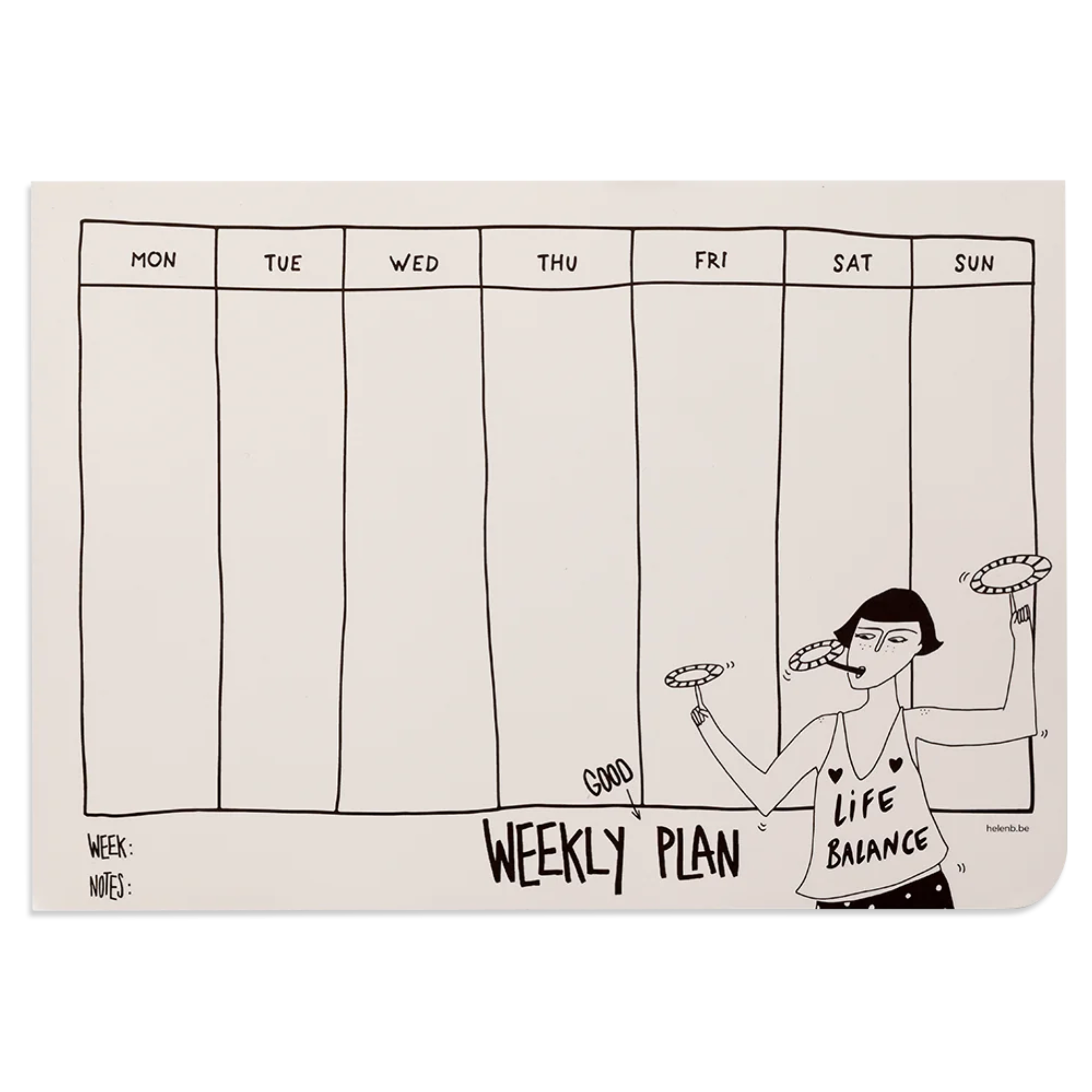 Weekplanner Life Balance